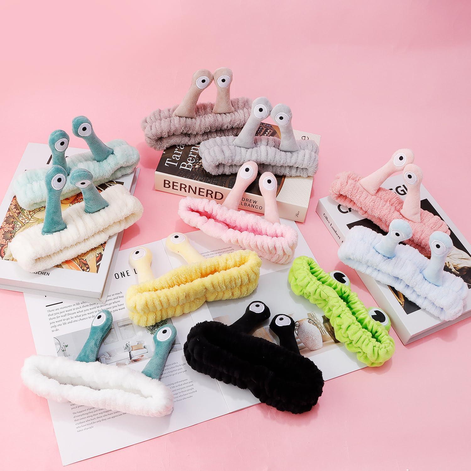 Cinta para la cabeza SuPoo Caracol Azul Microfibra Suave