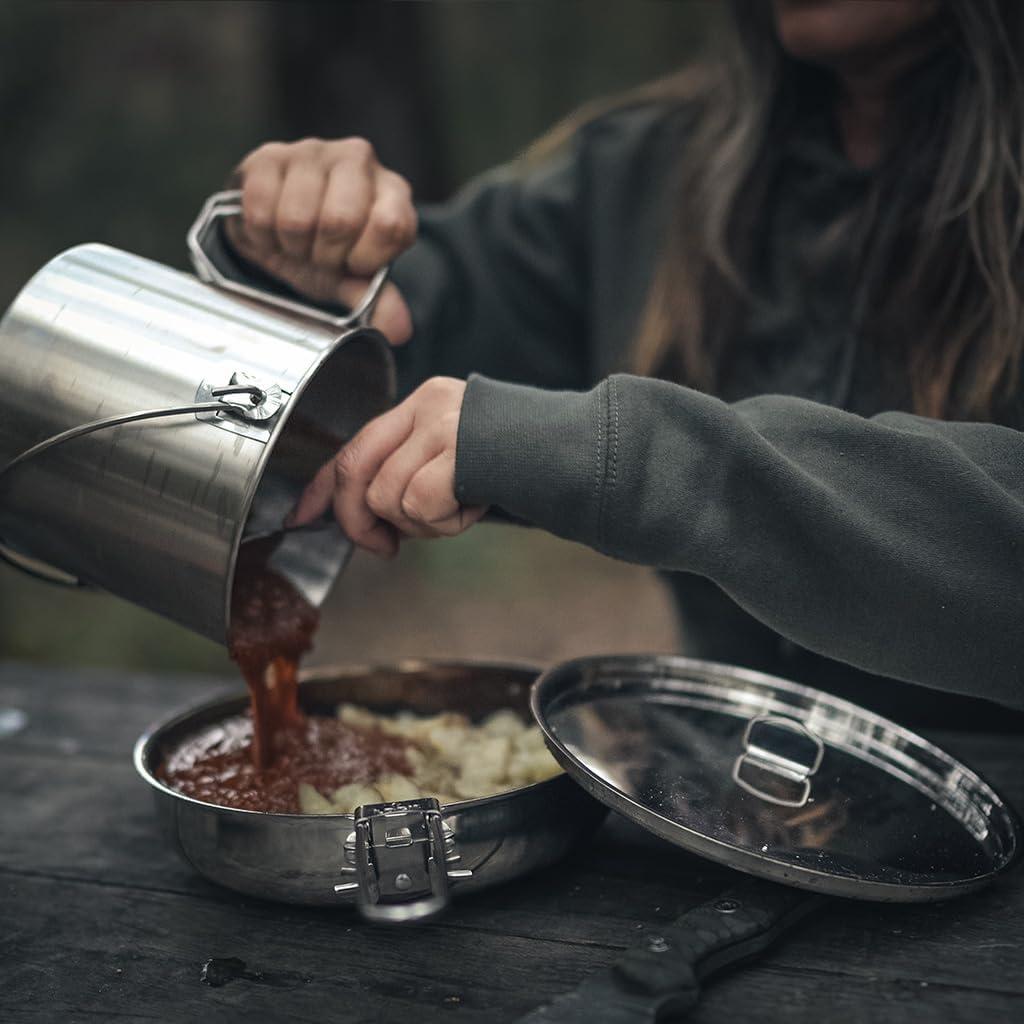 Sartén Plegable La Escuela Pathfinder 20 cm Acero Inoxidable