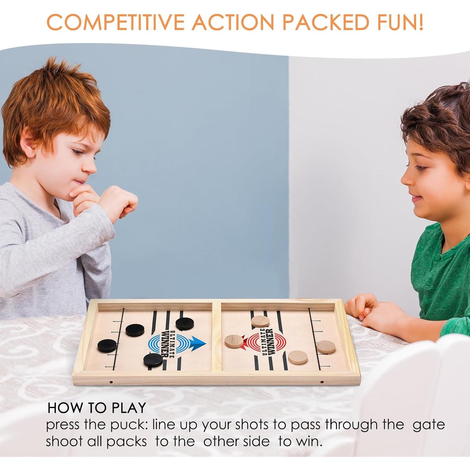 Juego de Pucks Rápido AMFLOWER 56.6x30.5 cm para 2 Jugadores