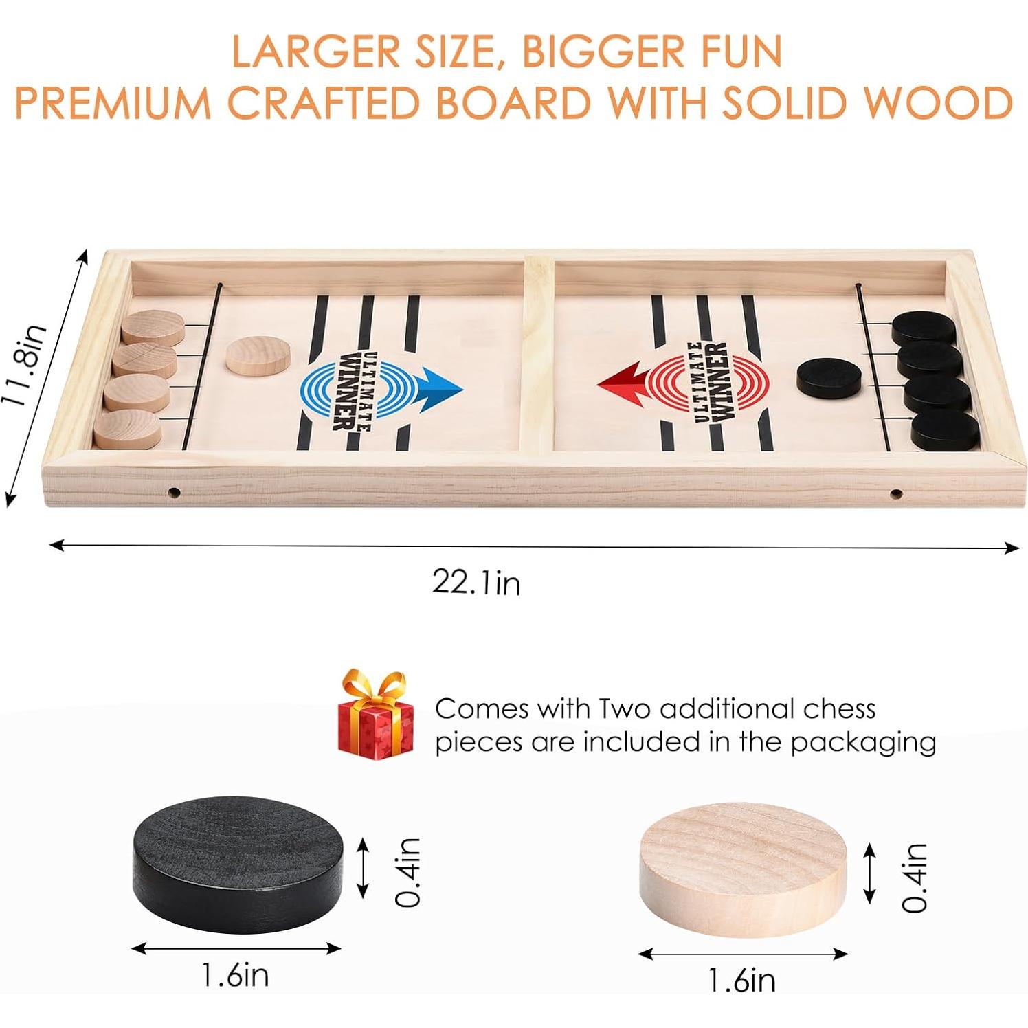 Juego de Pucks Rápido AMFLOWER 56.6x30.5 cm para 2 Jugadores