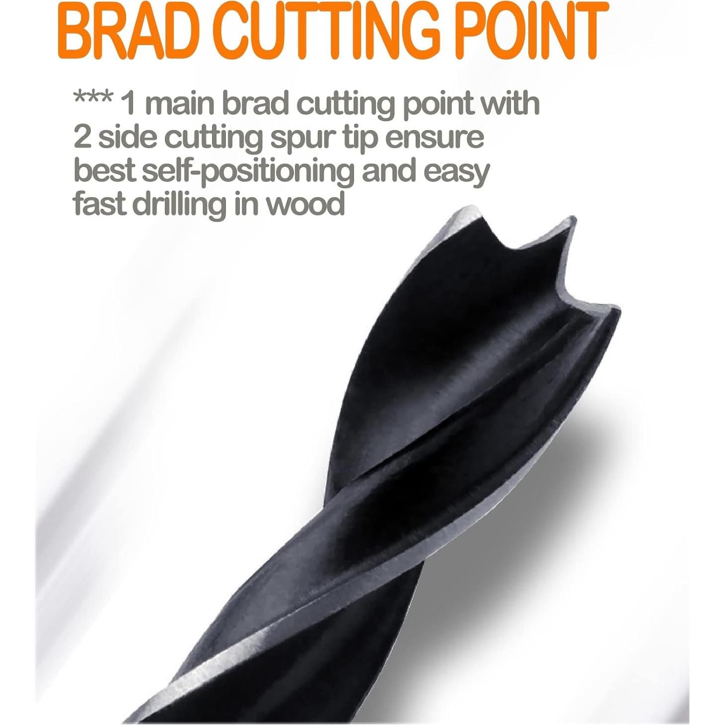 Juego de Brocas de Punta de Madera MAX-CRAFT 10 Pcs 12 mm