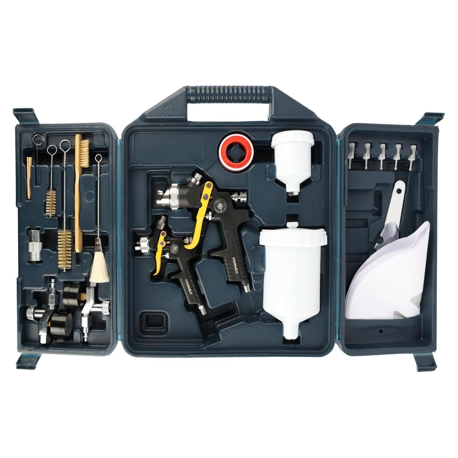 Pistola de Pintura HVLP Fornax ZAK3401 600ml 2 Boquillas