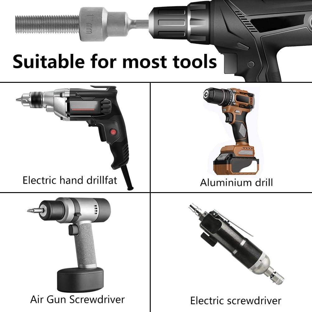 Juego de 3 Piezas Punta de Taladro Magnética 17mm SeonFook