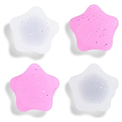 Agarres de Pulgar de Silicona NANANINO para Nintendo Switch - 4PCS Estrellas