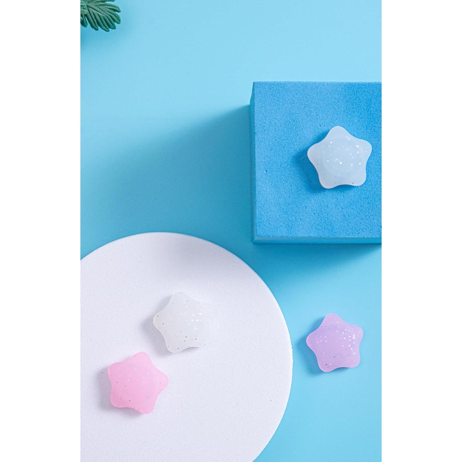 Agarres de Pulgar de Silicona NANANINO para Nintendo Switch - 4PCS Estrellas