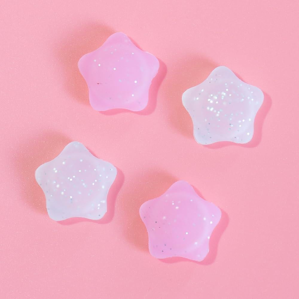 Agarres de Pulgar de Silicona NANANINO para Nintendo Switch - 4PCS Estrellas