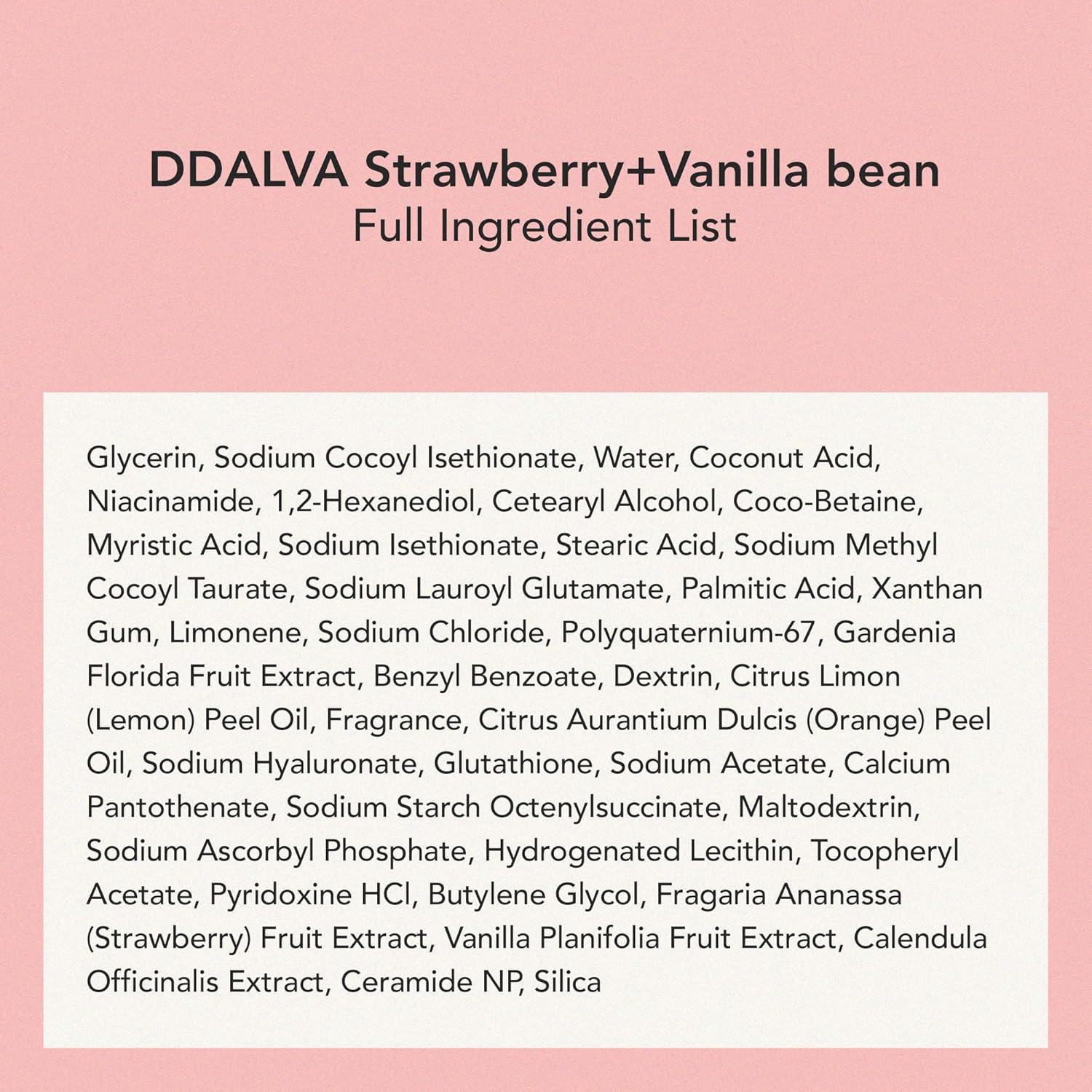 Limpiador Facial Crema Batida Ddalva 127.6 g - Fresa y Vainilla