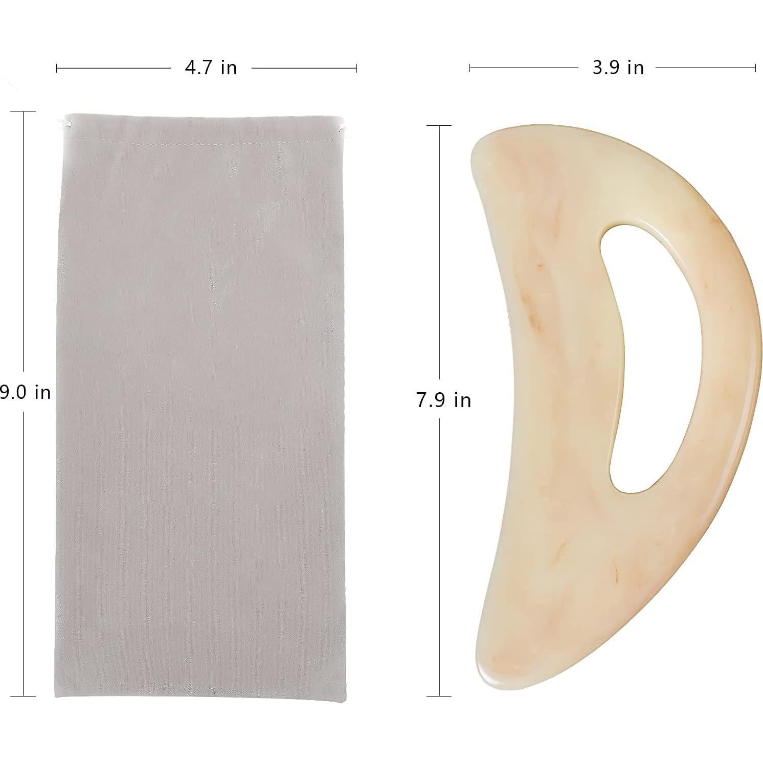 Herramienta de Masaje Gua Sha Grande AICNLY - Resina Anti Celulitis