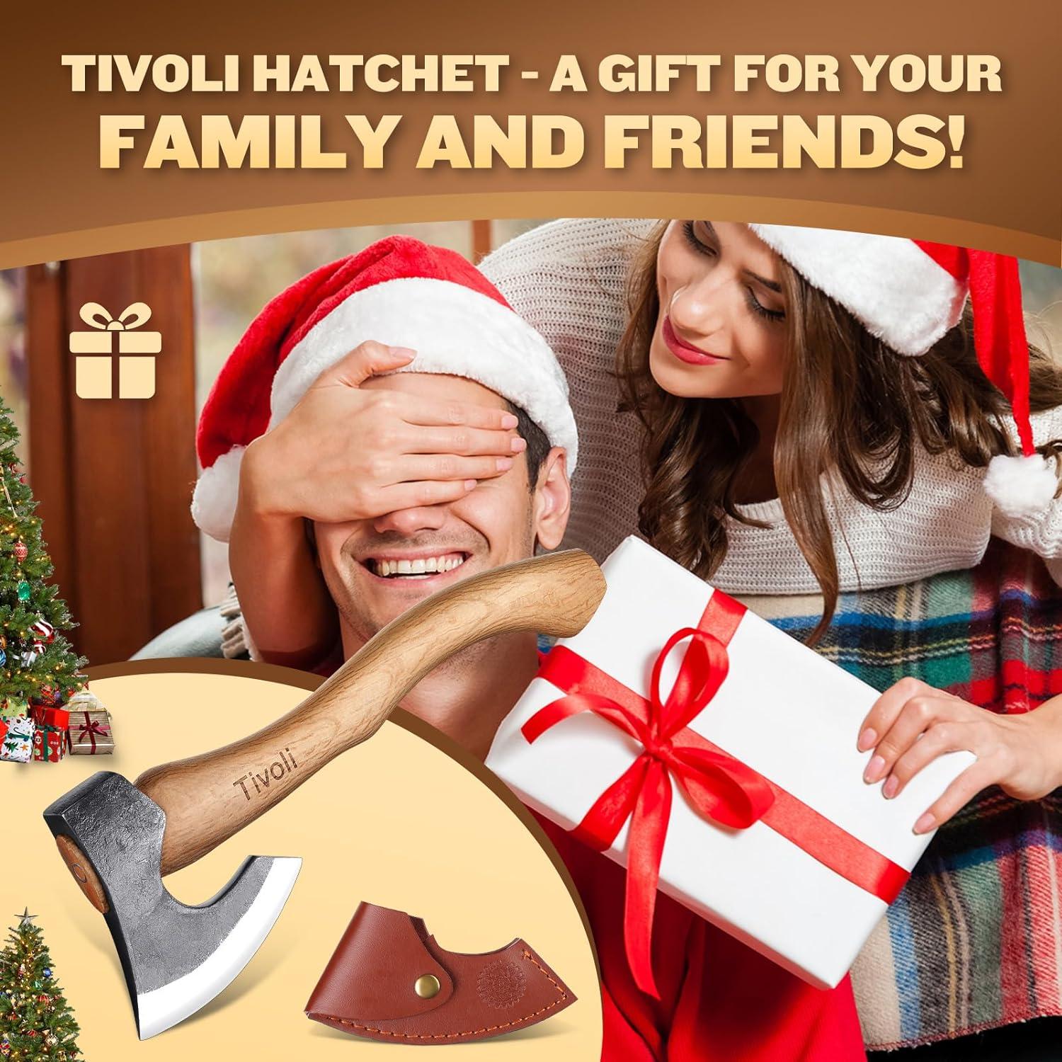 Hacha de Camping TIVOLI 15" Acero Carbono Mango Fresno