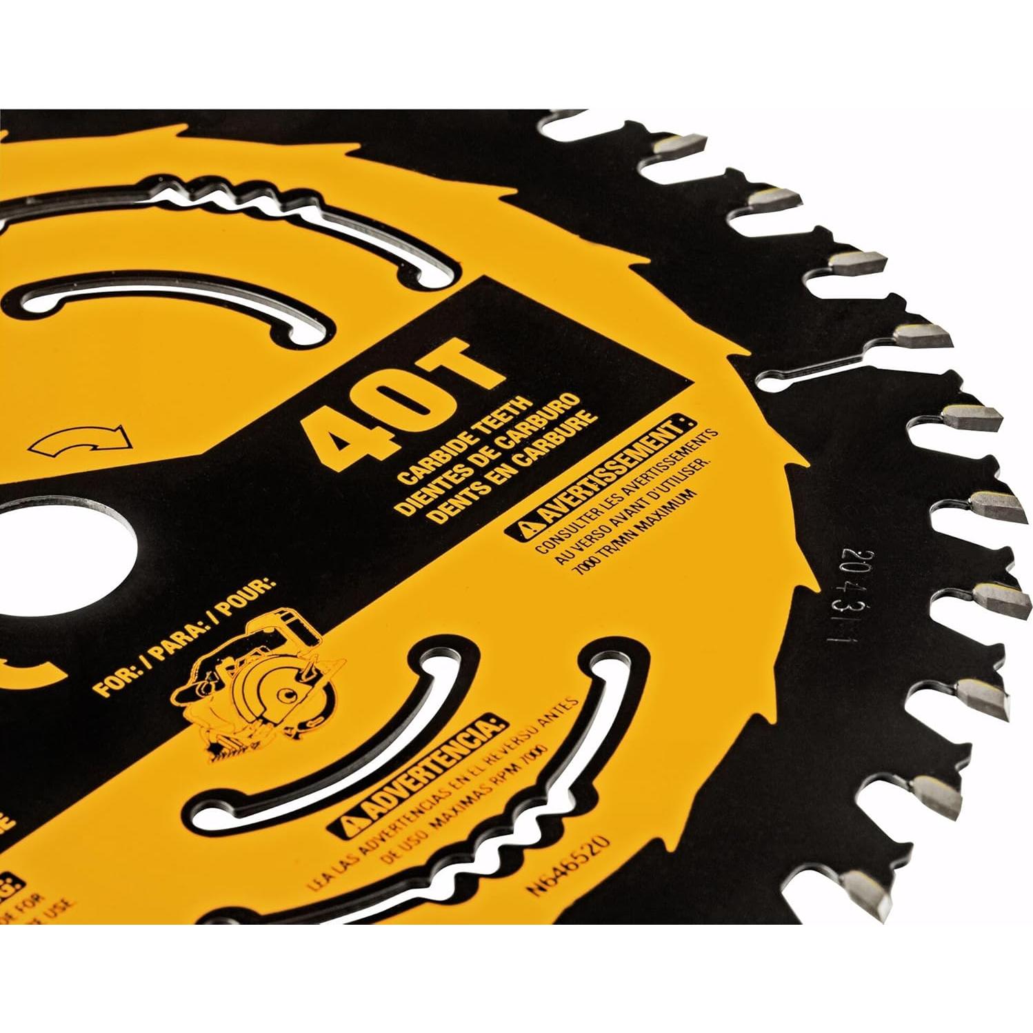 Sierra Circular DEWALT DWA161240 16.5 cm 40 Dientes Paquete de 2