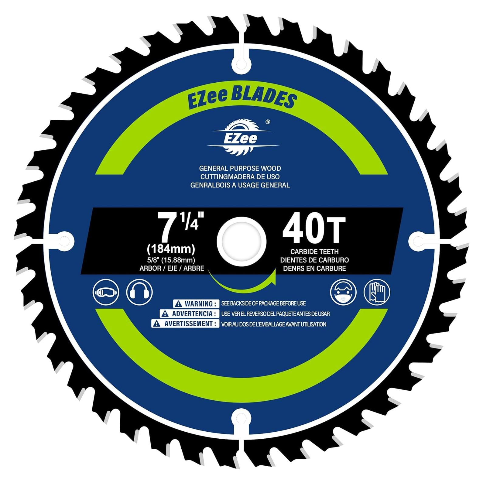 Cuchilla de Sierra Circular EZee 7-1/4" 40 Dientes TCT
