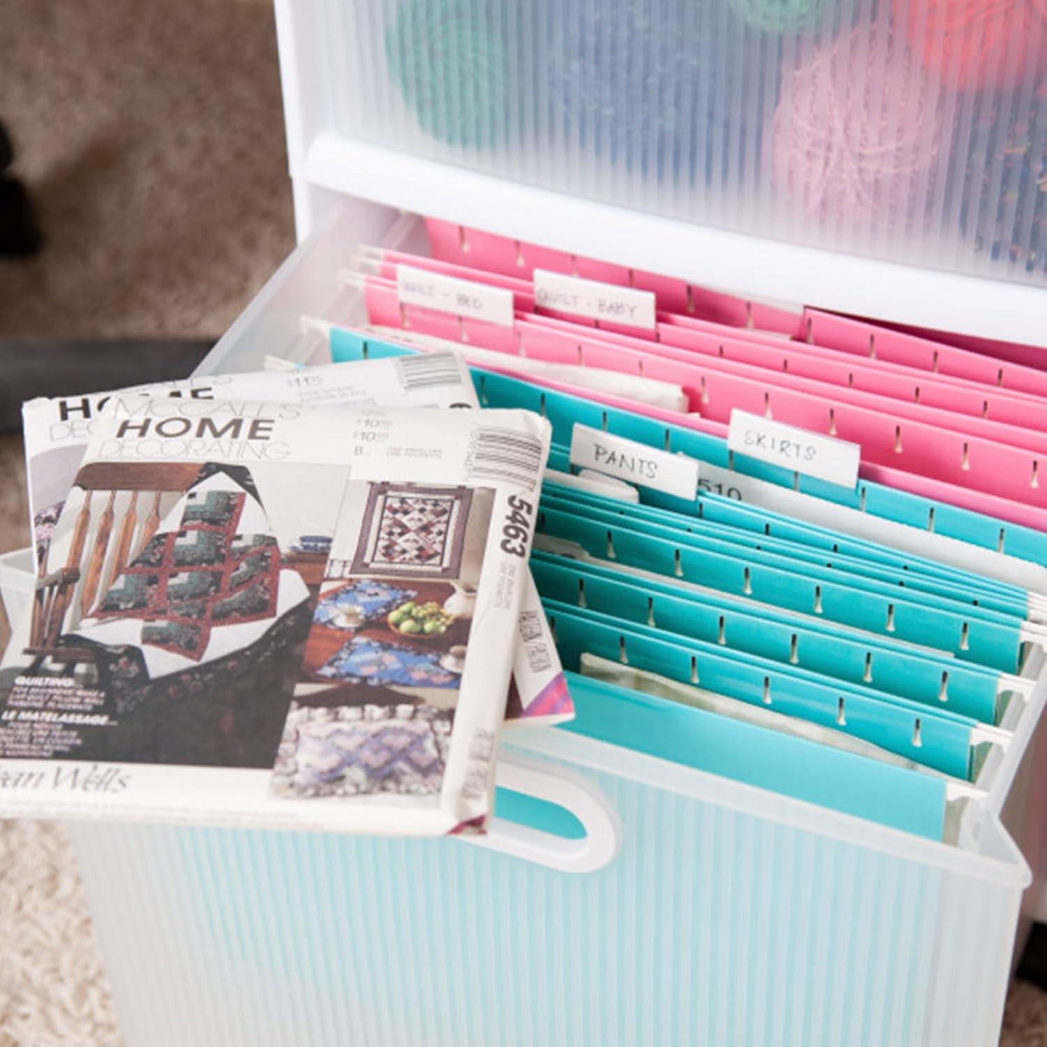 Carro de Almacenamiento Sterilite 2 Cajones con Ruedas Blanco