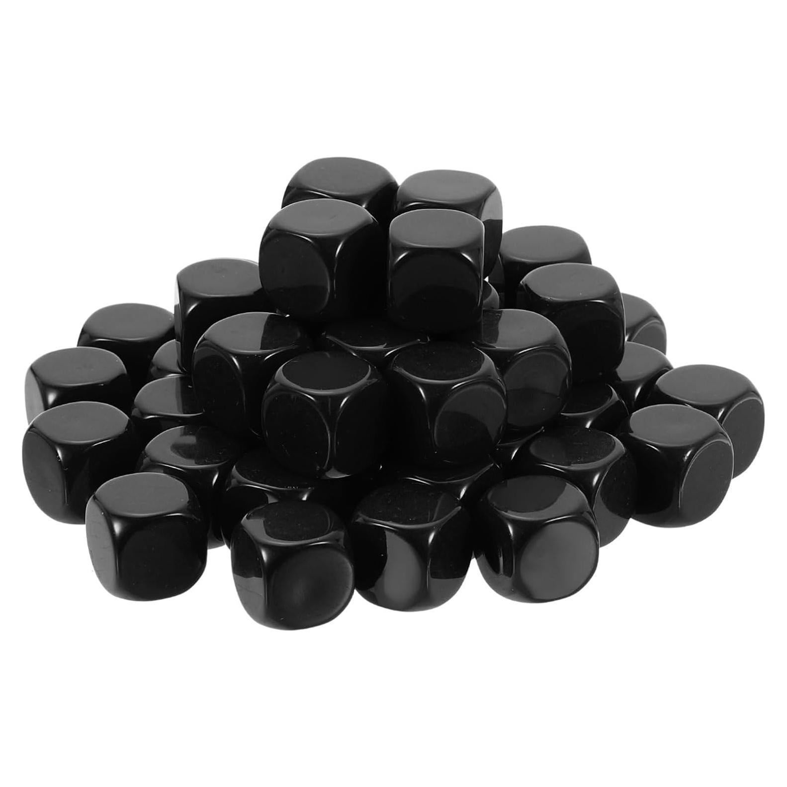 50 Dados Acrílicos en Blanco uxcell 16mm para Juegos de Mesa