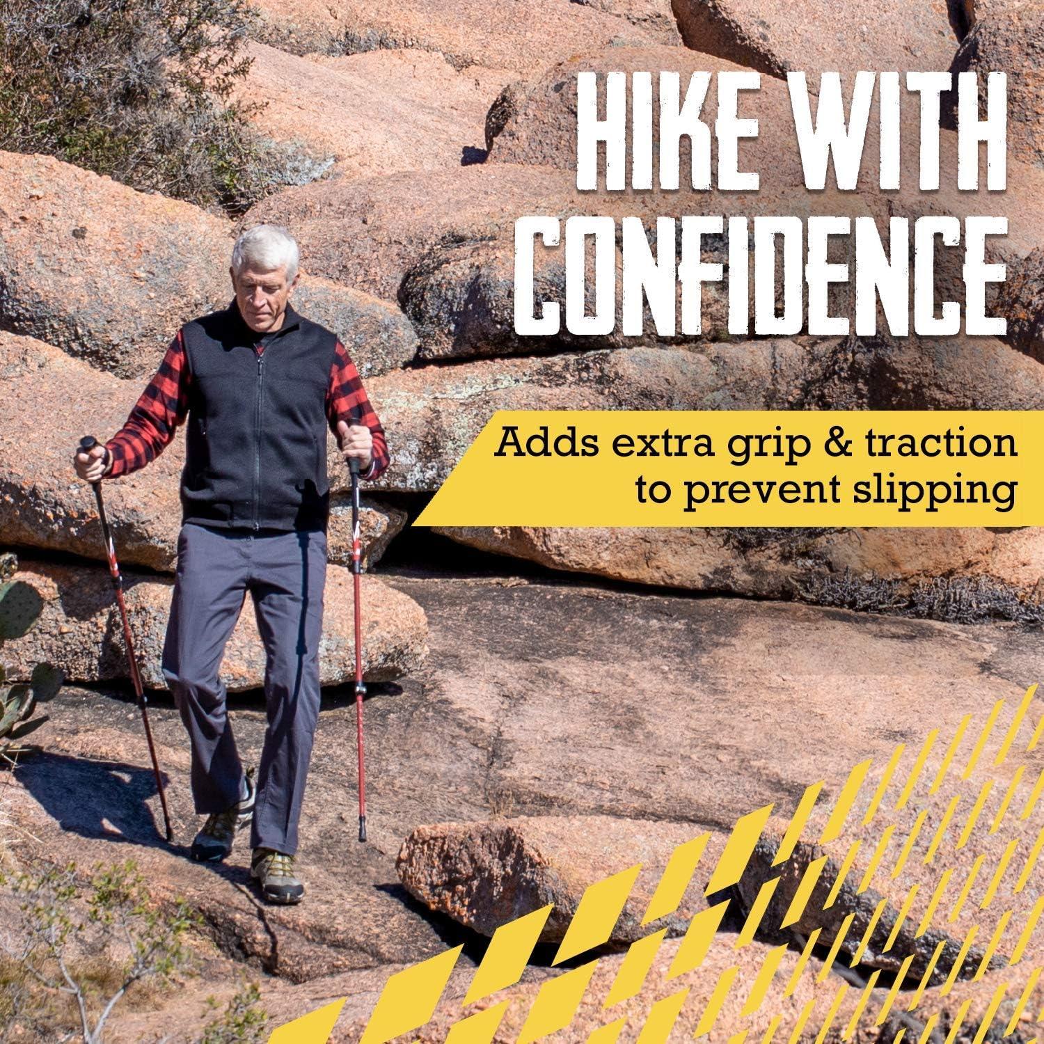 Puntas de Bastón TrailBuddy - 6 Puntas de Caucho 11mm