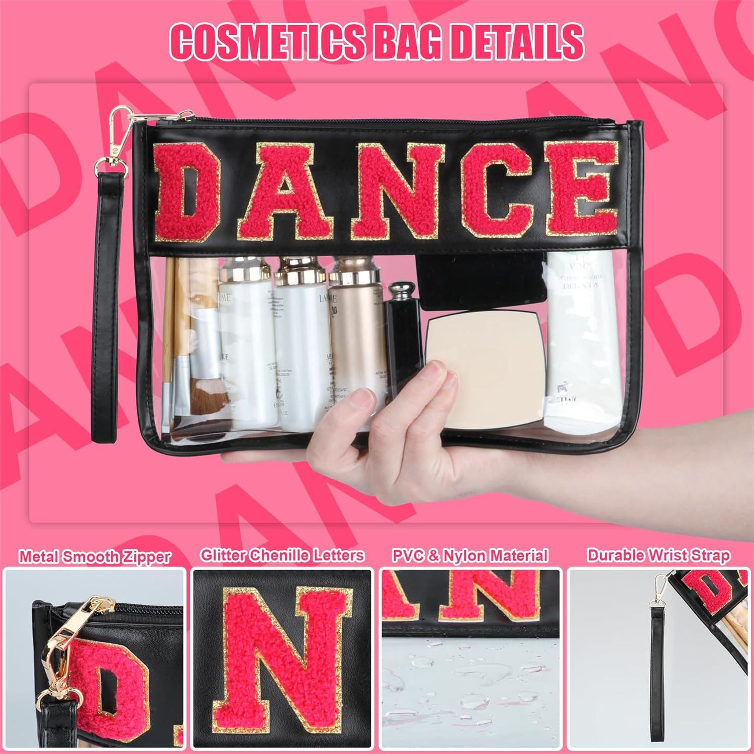 Bolsa de Maquillaje Clara BuyCard con Letras DANCE - Impermeable