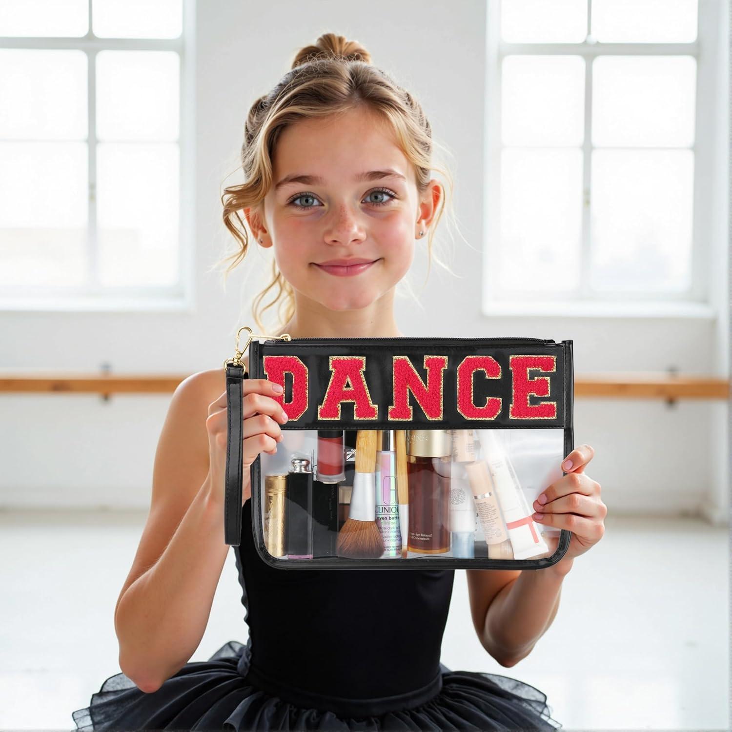 Bolsa de Maquillaje Clara BuyCard con Letras DANCE - Impermeable