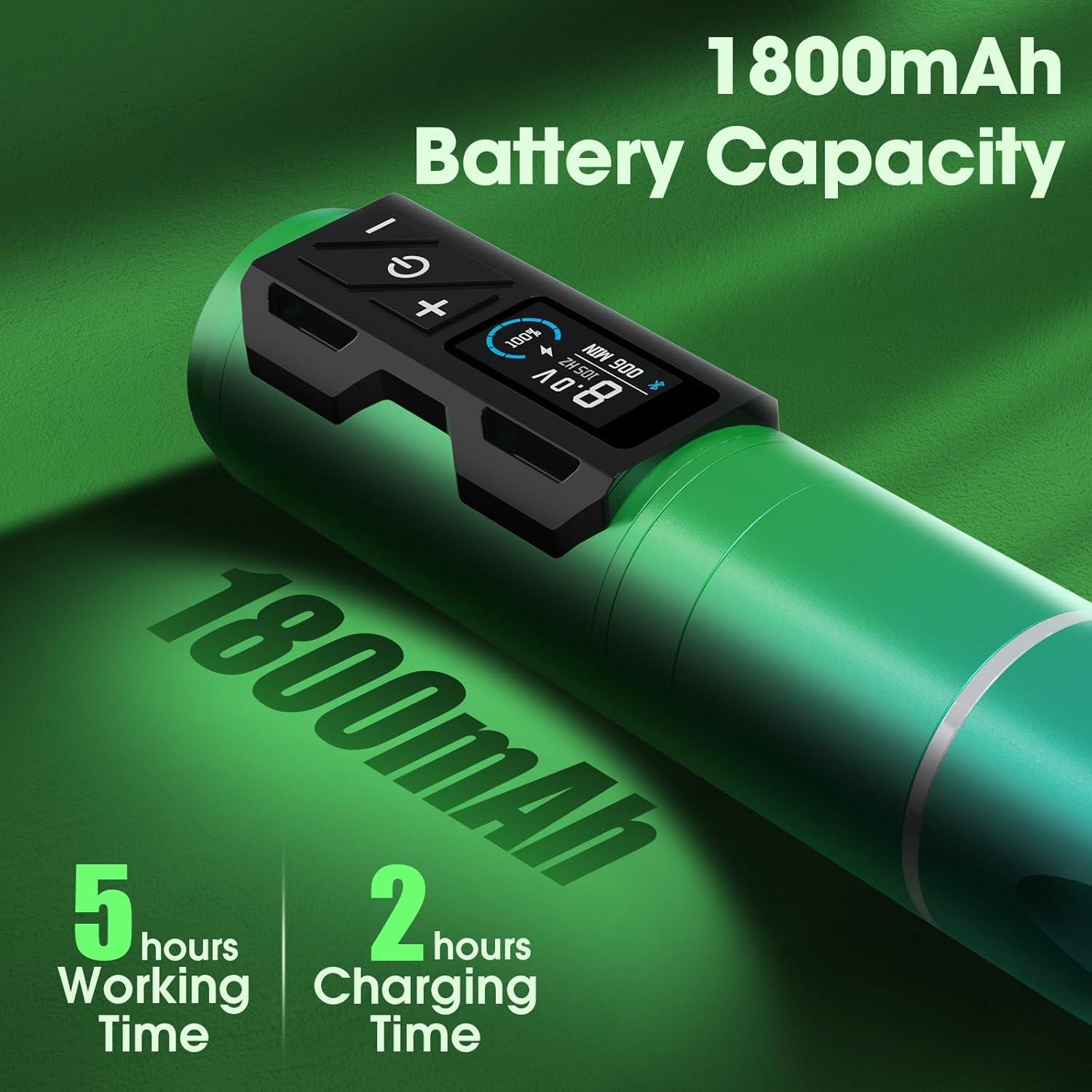 Kit de Máquina de Tatuaje INKin CL4 Inalámbrica 1800mAh