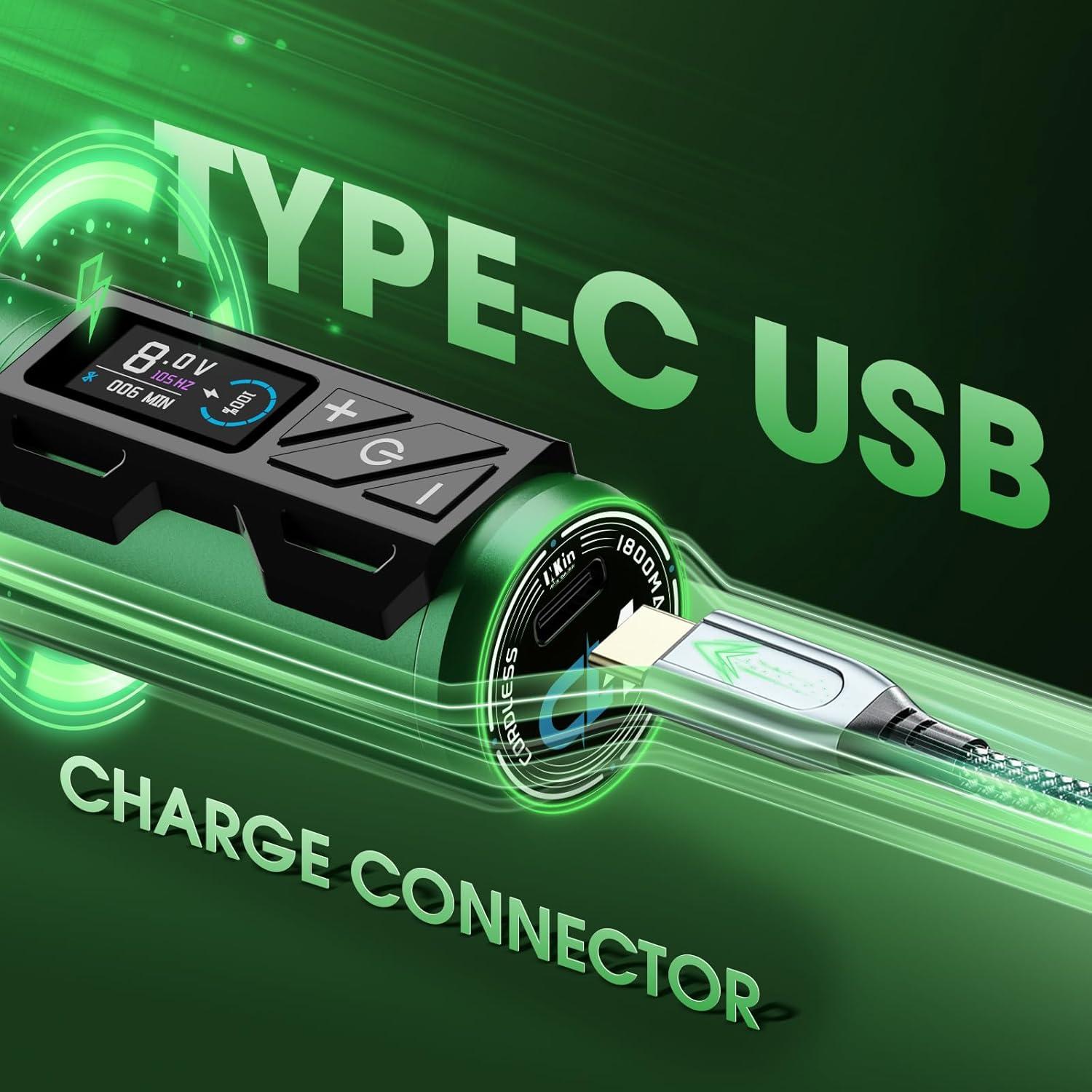 Kit de Máquina de Tatuaje INKin CL4 Inalámbrica 1800mAh