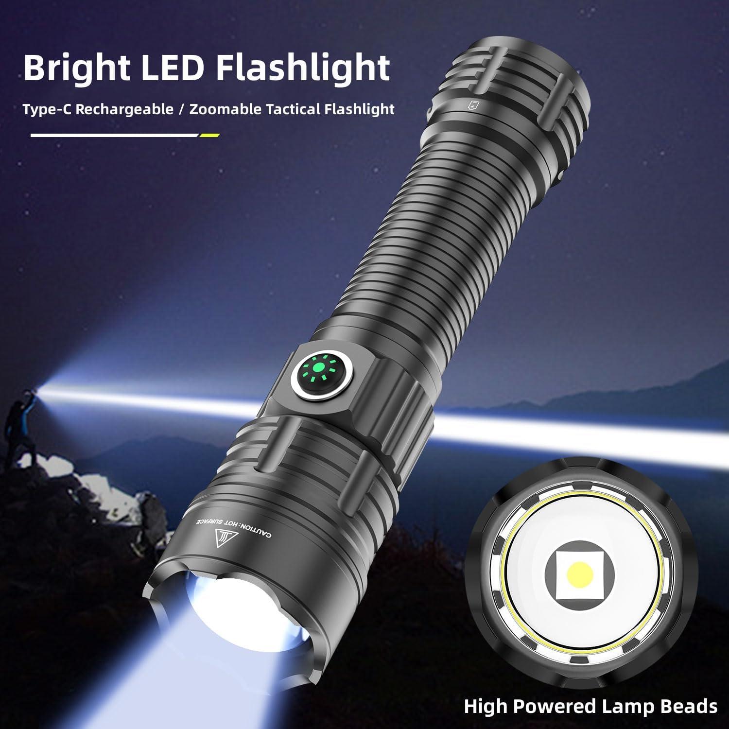 Linterna Táctica Recargable LINDAFIRE MT10S 300m 3 Modos