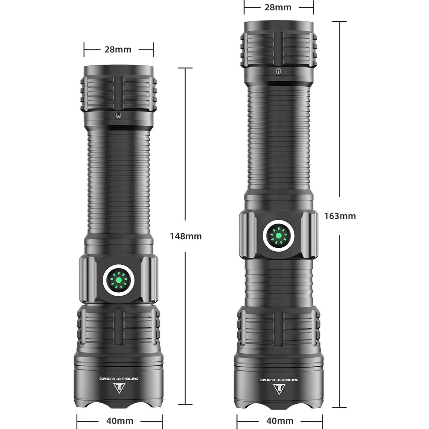 Linterna Táctica Recargable LINDAFIRE MT10S 300m 3 Modos