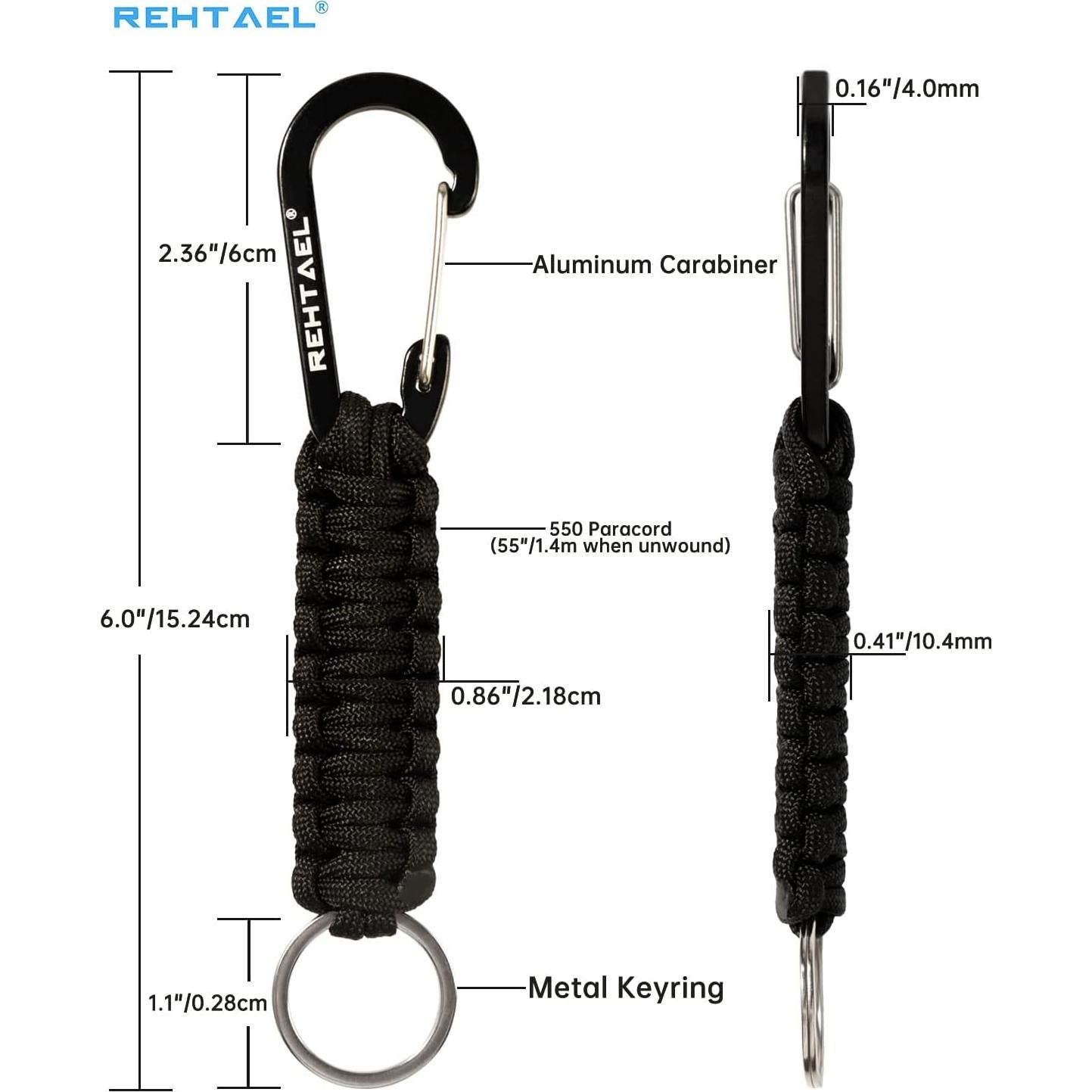 Cadenita de Llave Paracord REHTAEL 4 Piezas Resistente