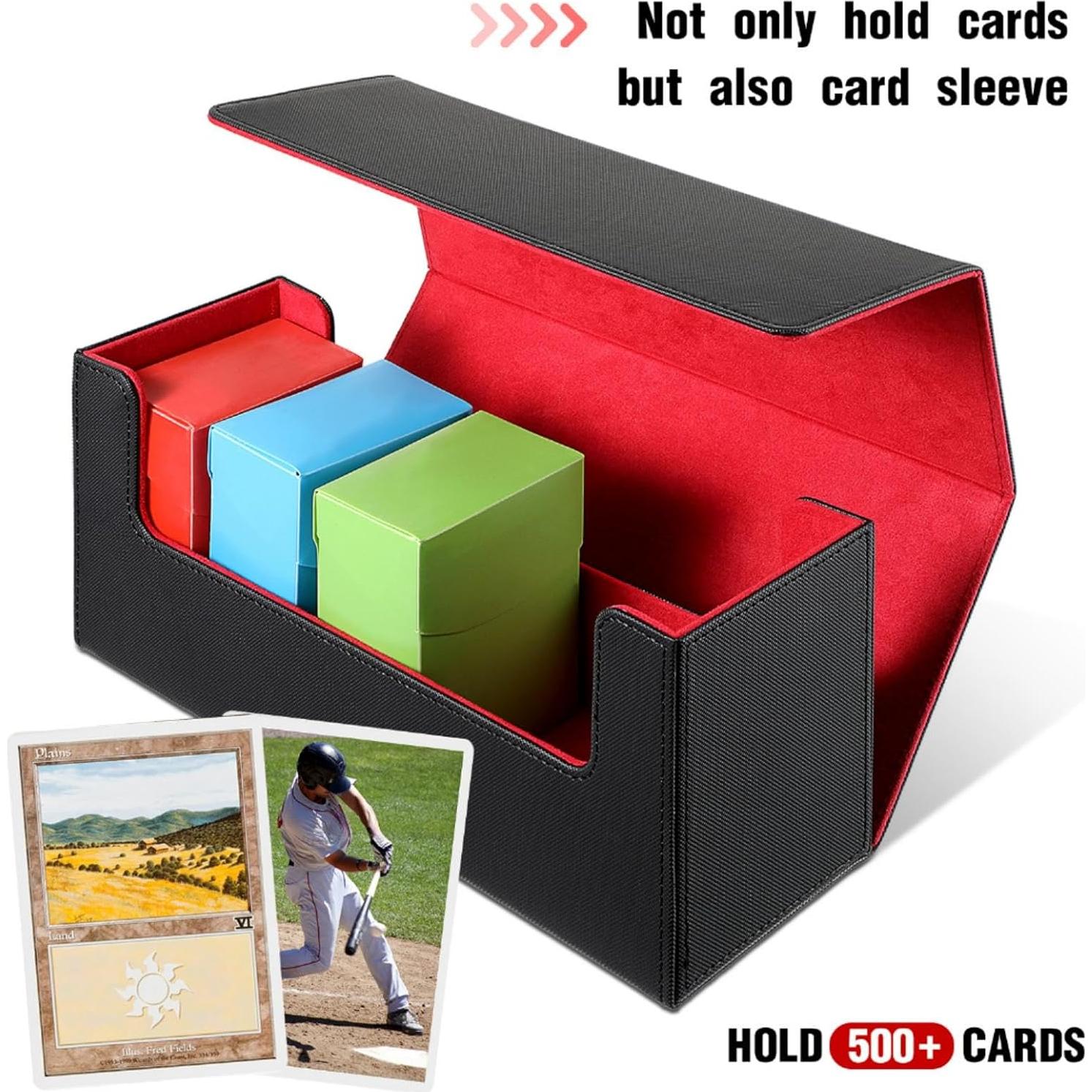 Caja de Almacenamiento de Cartas Silkfly 6 Piezas - Cuero y Plástico