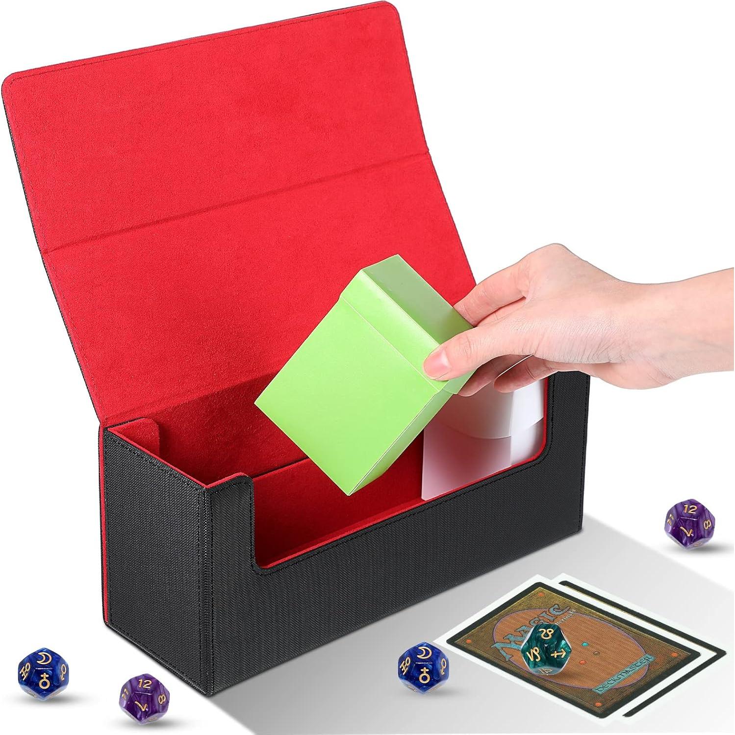 Caja de Almacenamiento de Cartas Silkfly 6 Piezas - Cuero y Plástico