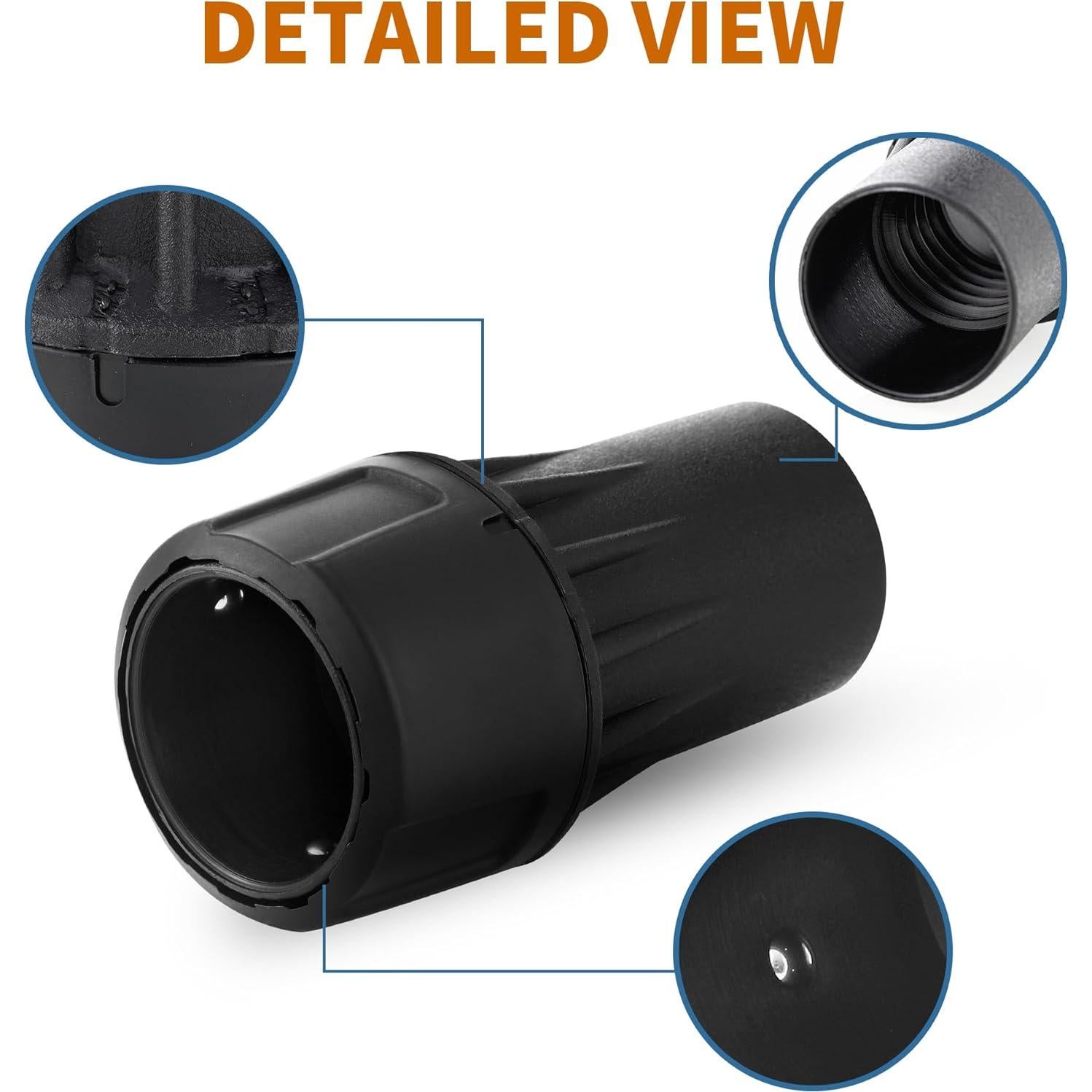 Conector Rápido Universal DeWalt DWV9000 para Aspiradoras 1-1/4"