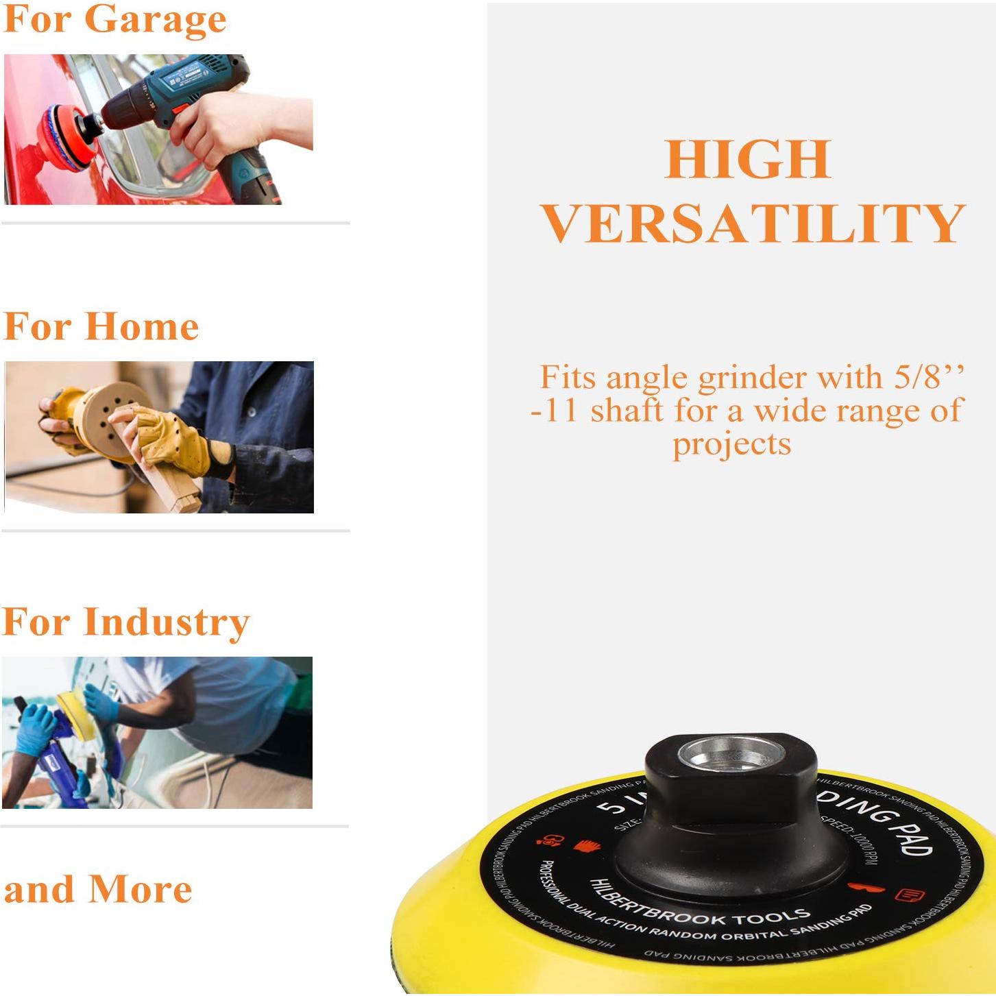 Placa de respaldo 5" Hilbertbrook para amoladora 5/8-11