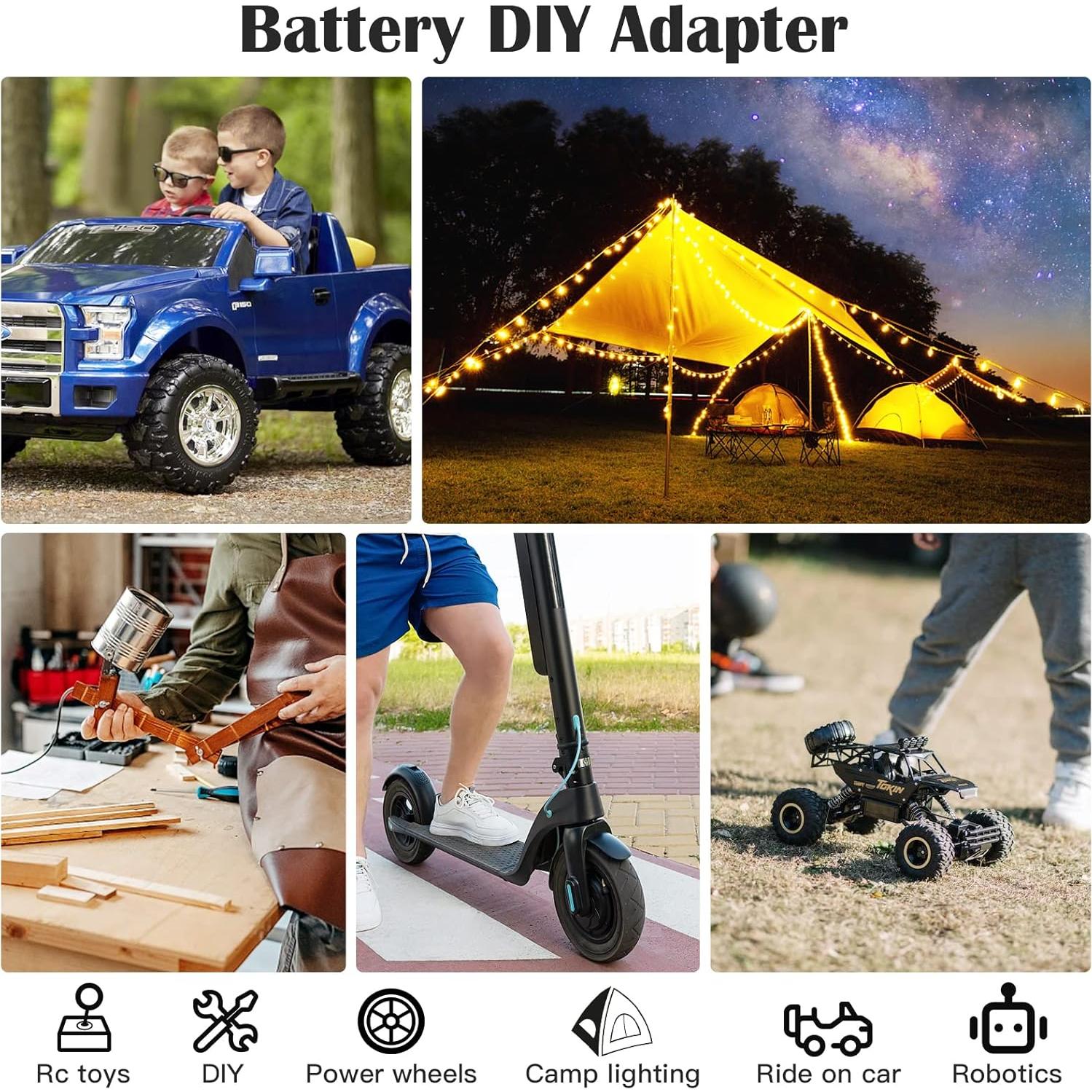 Adaptador de Rueda de Poder CHoiKWong para Batería Makita 18V