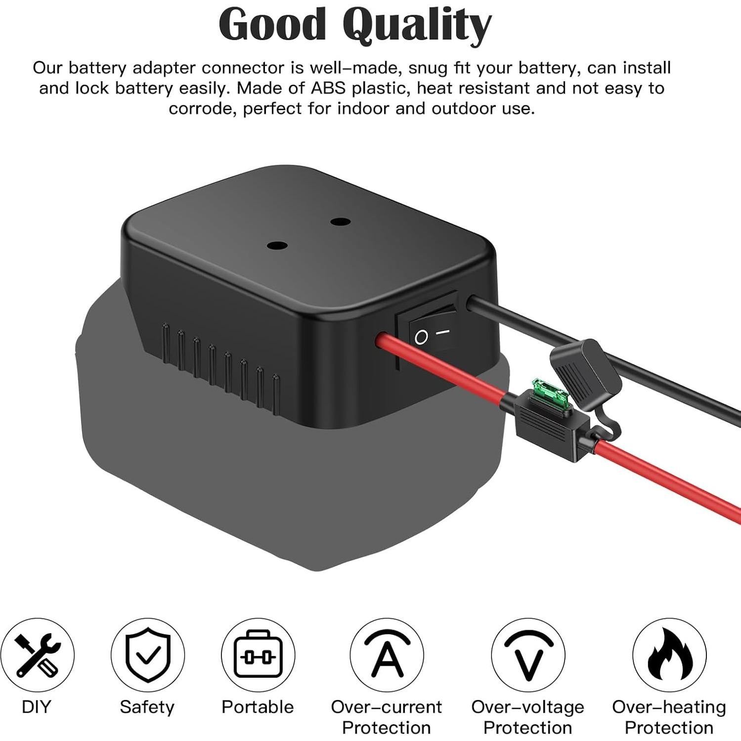 Adaptador de Rueda de Poder CHoiKWong para Batería Makita 18V