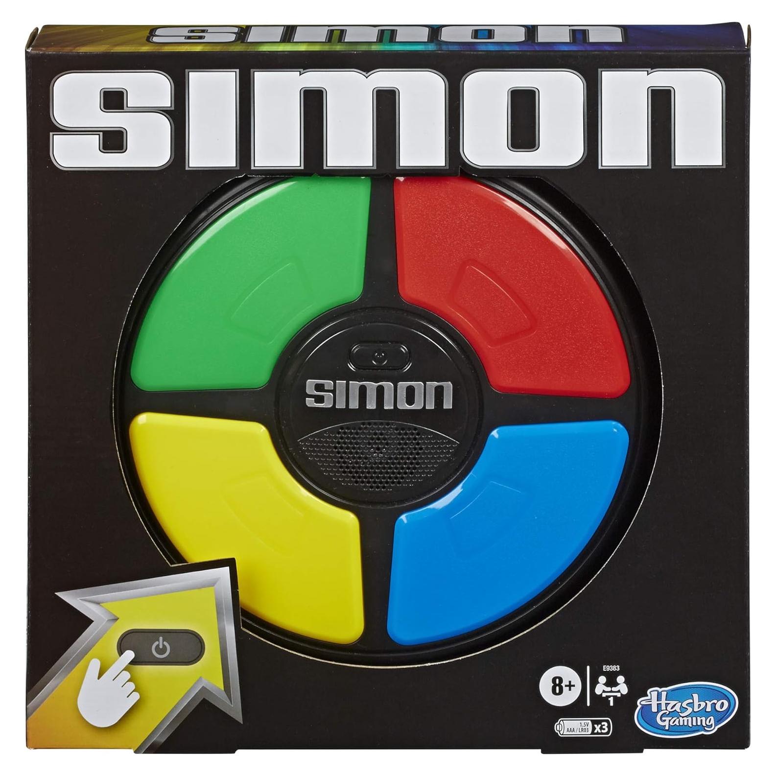 Juego Electrónico Simon Hasbro Portátil con Luces y Sonidos