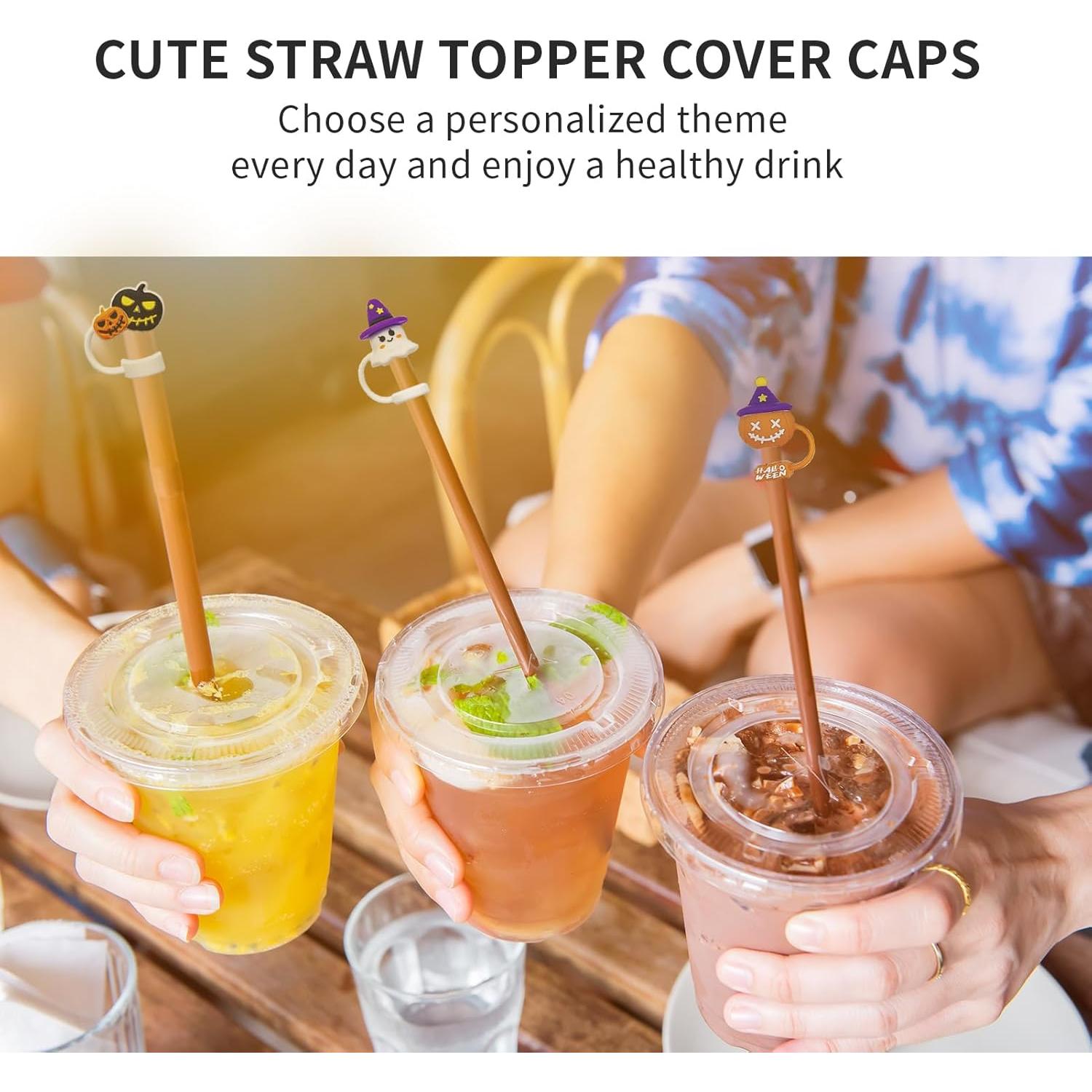 Tapa de Silicona para Popote Genérico 7PCS 10mm Transparente