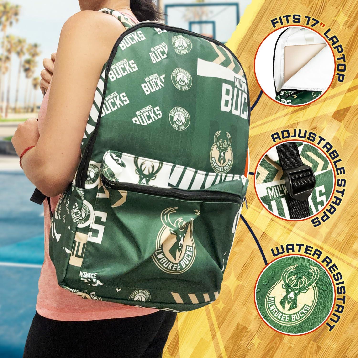 Mochila de viaje Pro Specialties Milwaukee Bucks 43.2x29.2cm