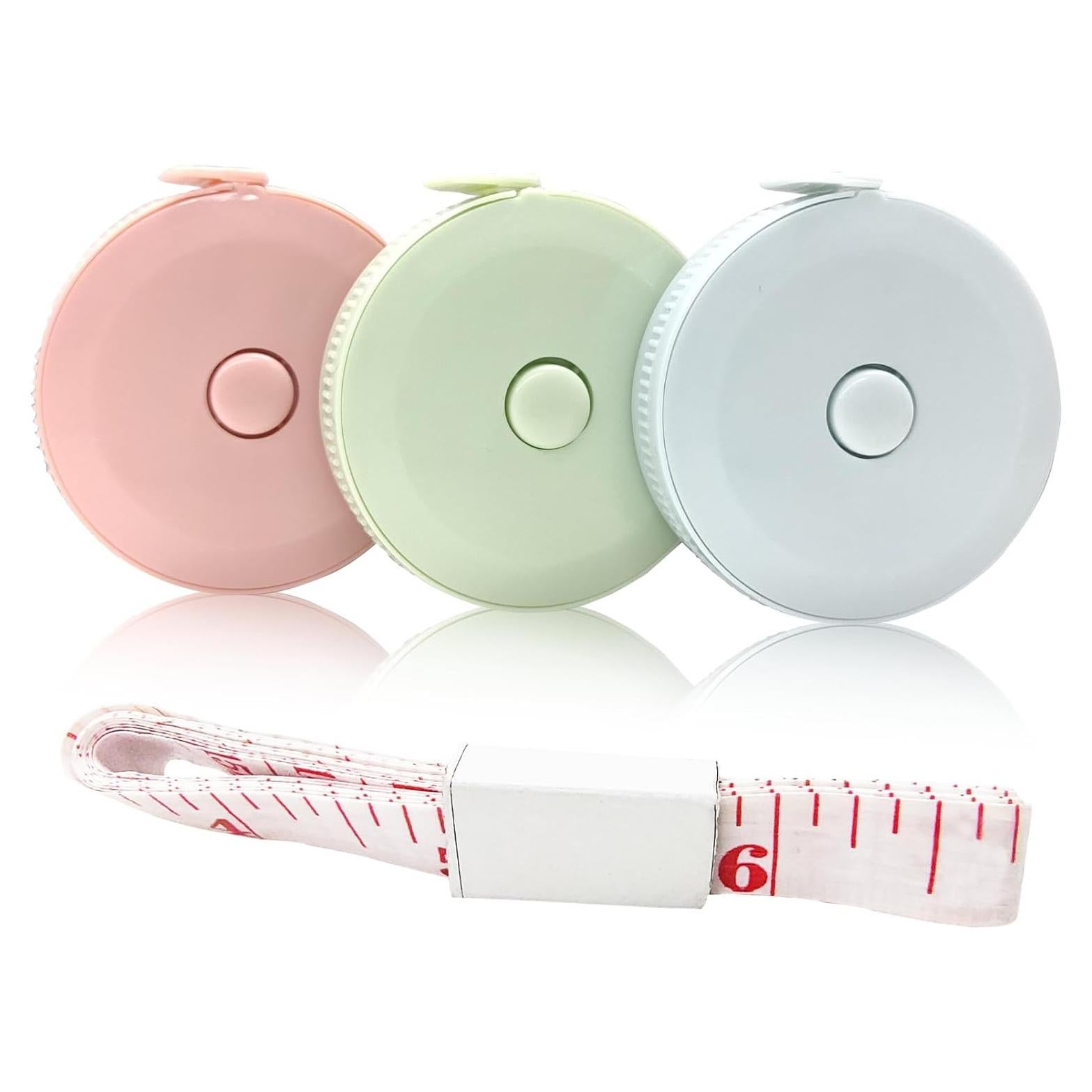 Cinta Métrica Retráctil 150cm Smaring - 3 Paquetes + Regla