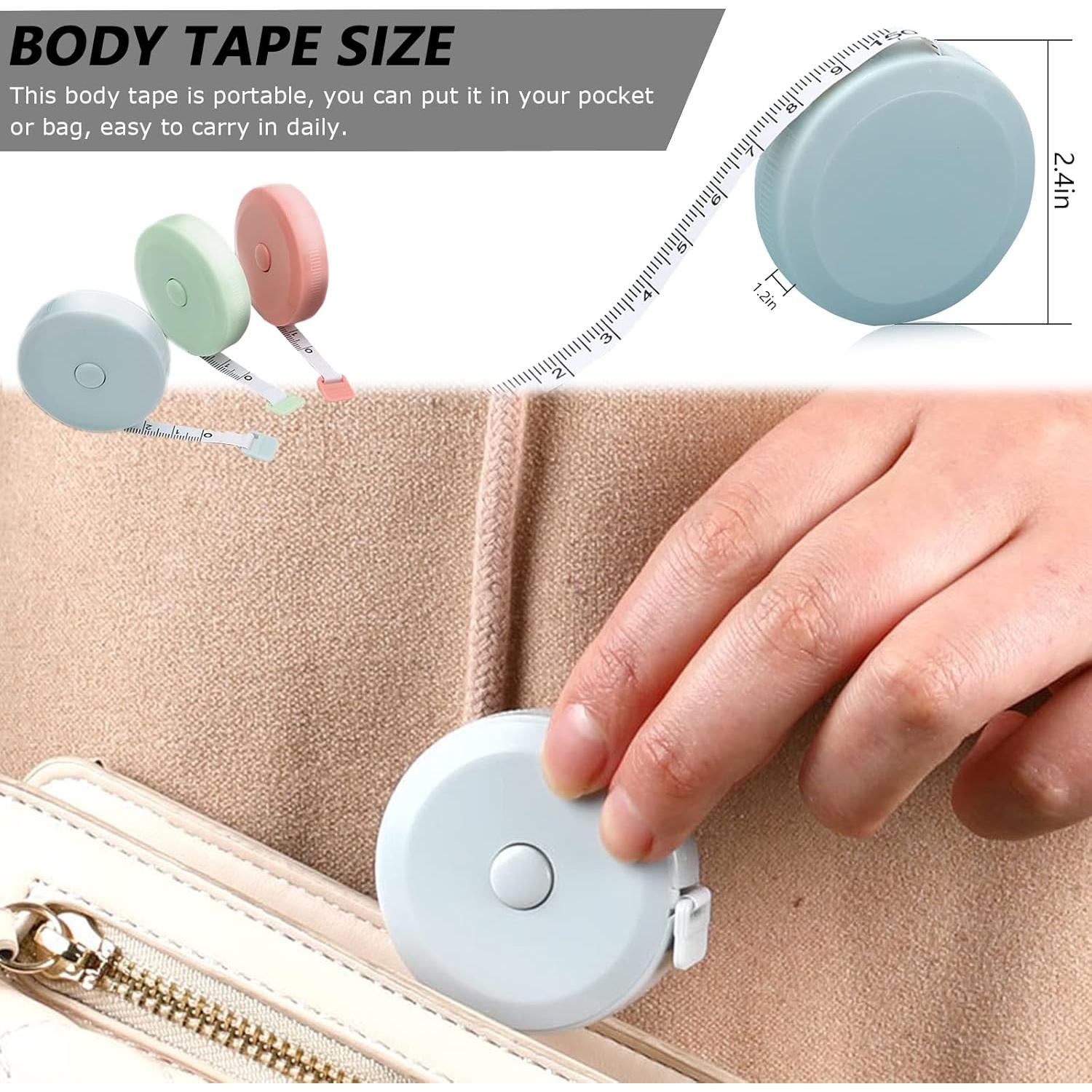 Cinta Métrica Retráctil 150cm Smaring - 3 Paquetes + Regla