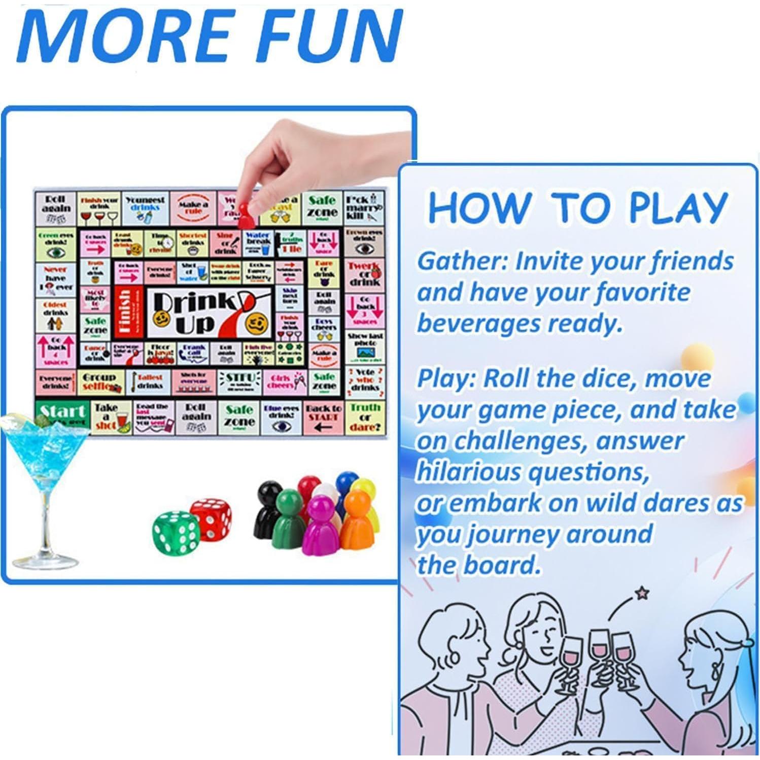 Juego de Mesa para Fiesta Esclane - 2-8 Jugadores Adultos