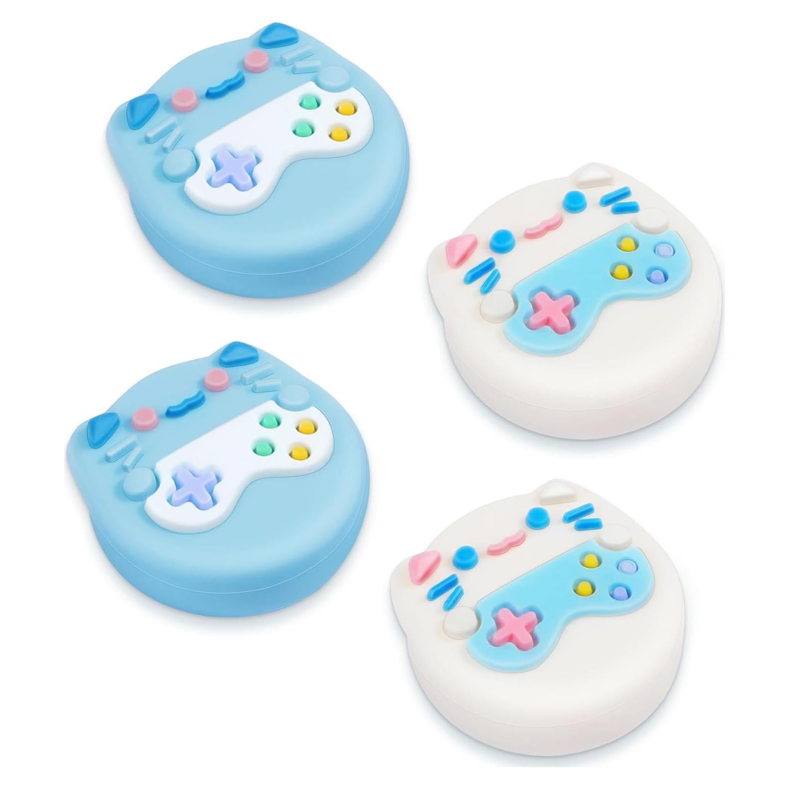 4 Tapas de Pulgar Silicona Gato Lotadilo para Nintendo Switch