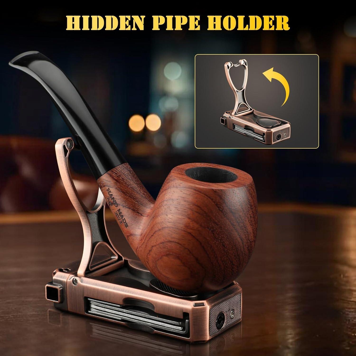 Encendedor de Pipa KEJIAR 4 en 1 Recargable Butano Bronce