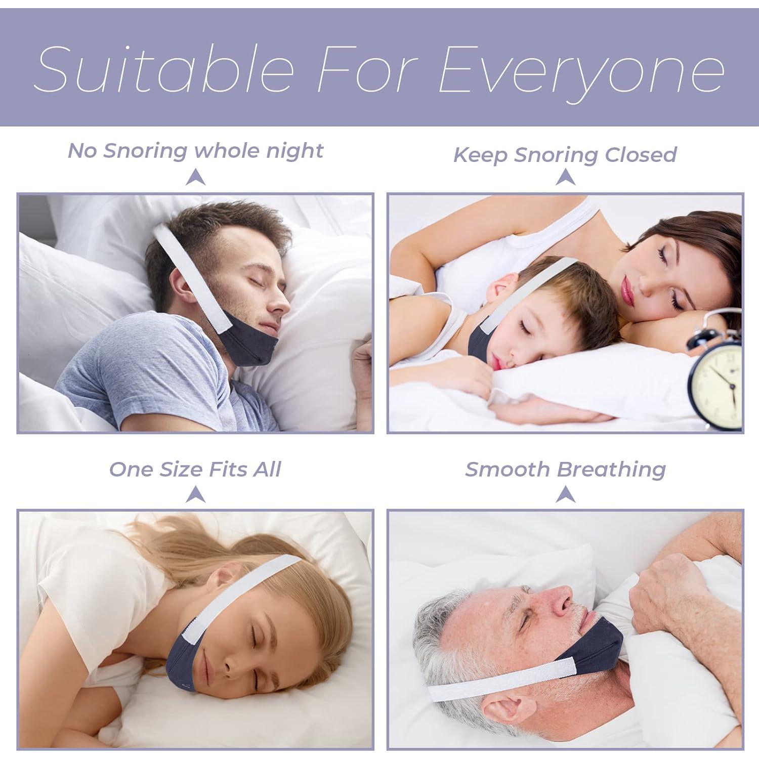 Sujeción de Barbilla Ajustable SyunsXoon para Ronquidos