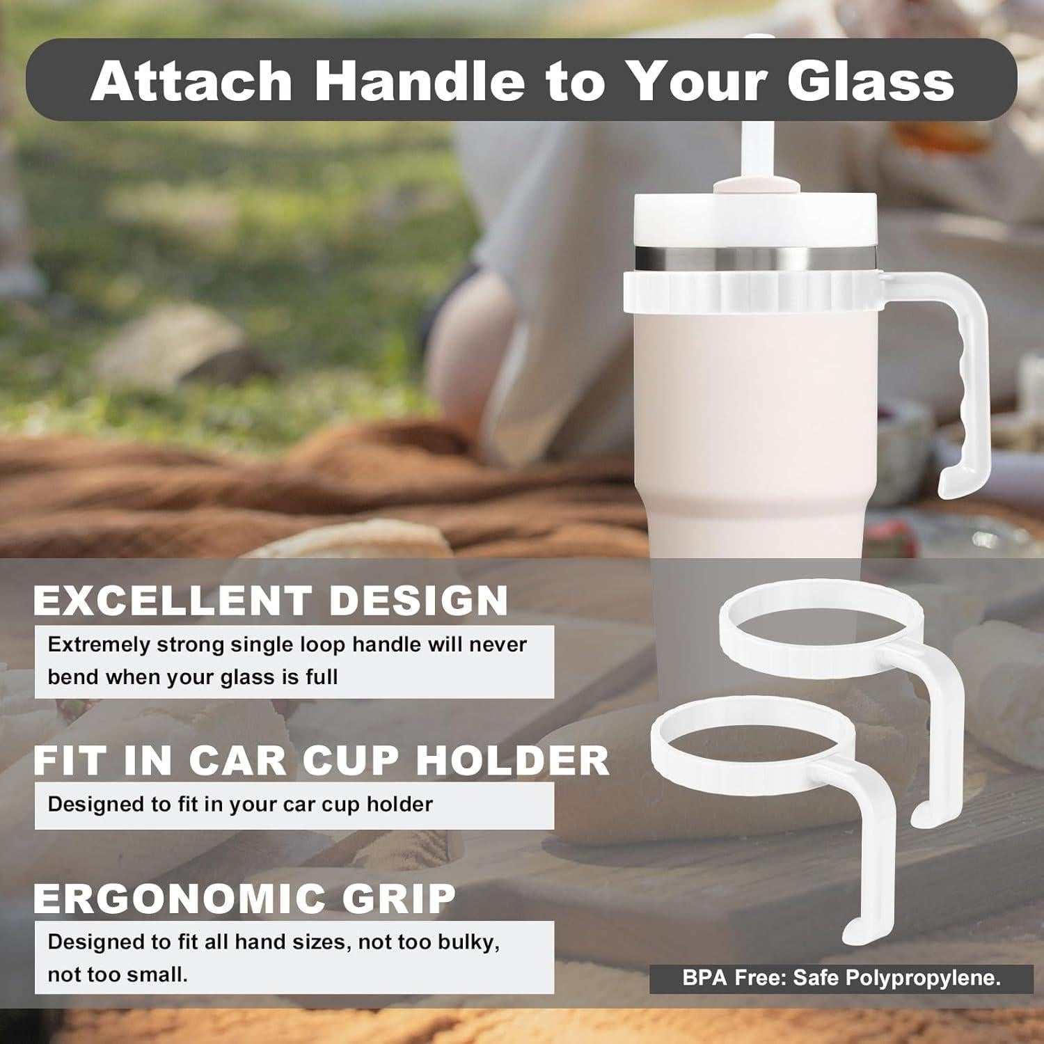 Mangos de Vaso Antideslizantes PEUTIER para Stanley 14oz