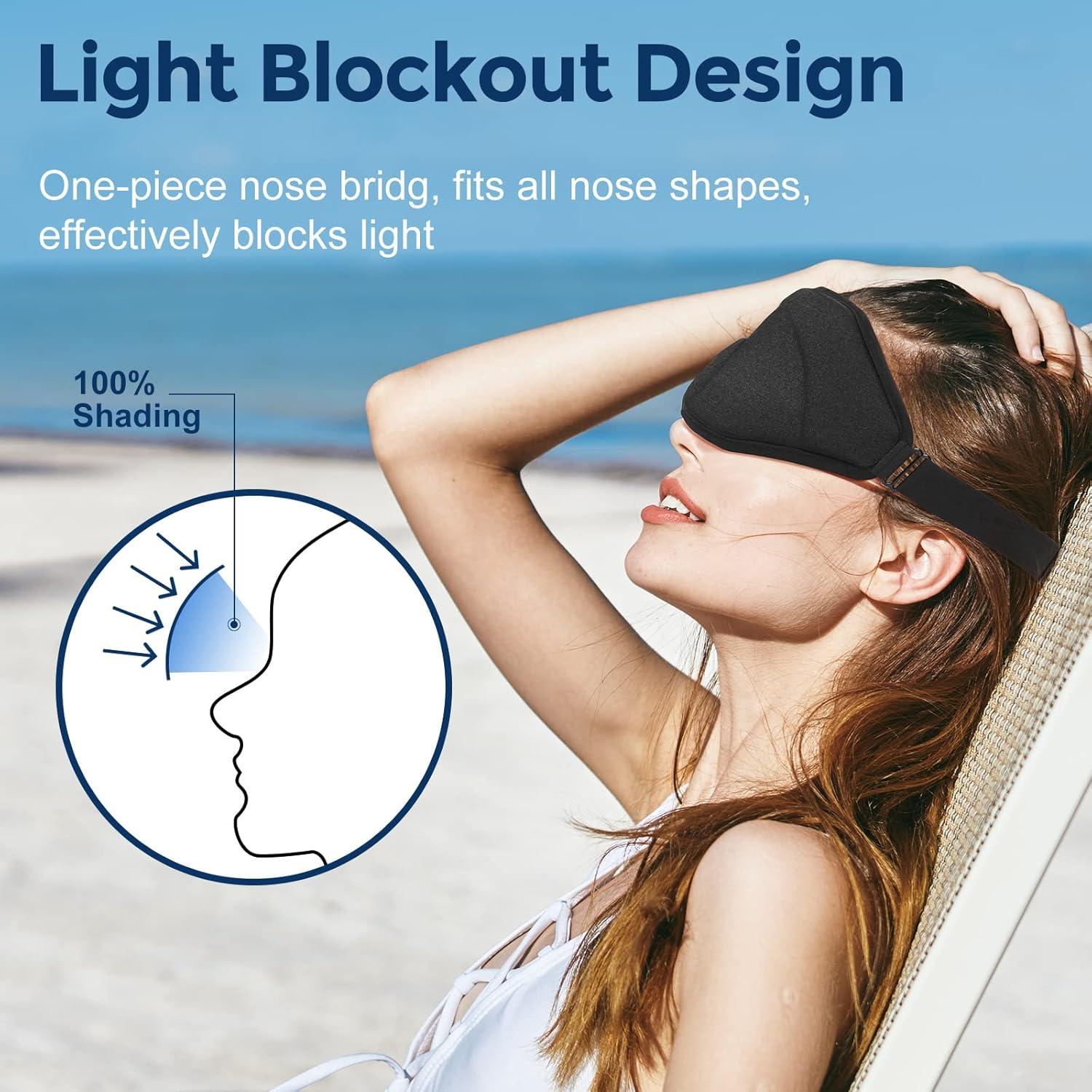 Máscara de Sueño 3D WM para Dormir - Ajustable y Suave