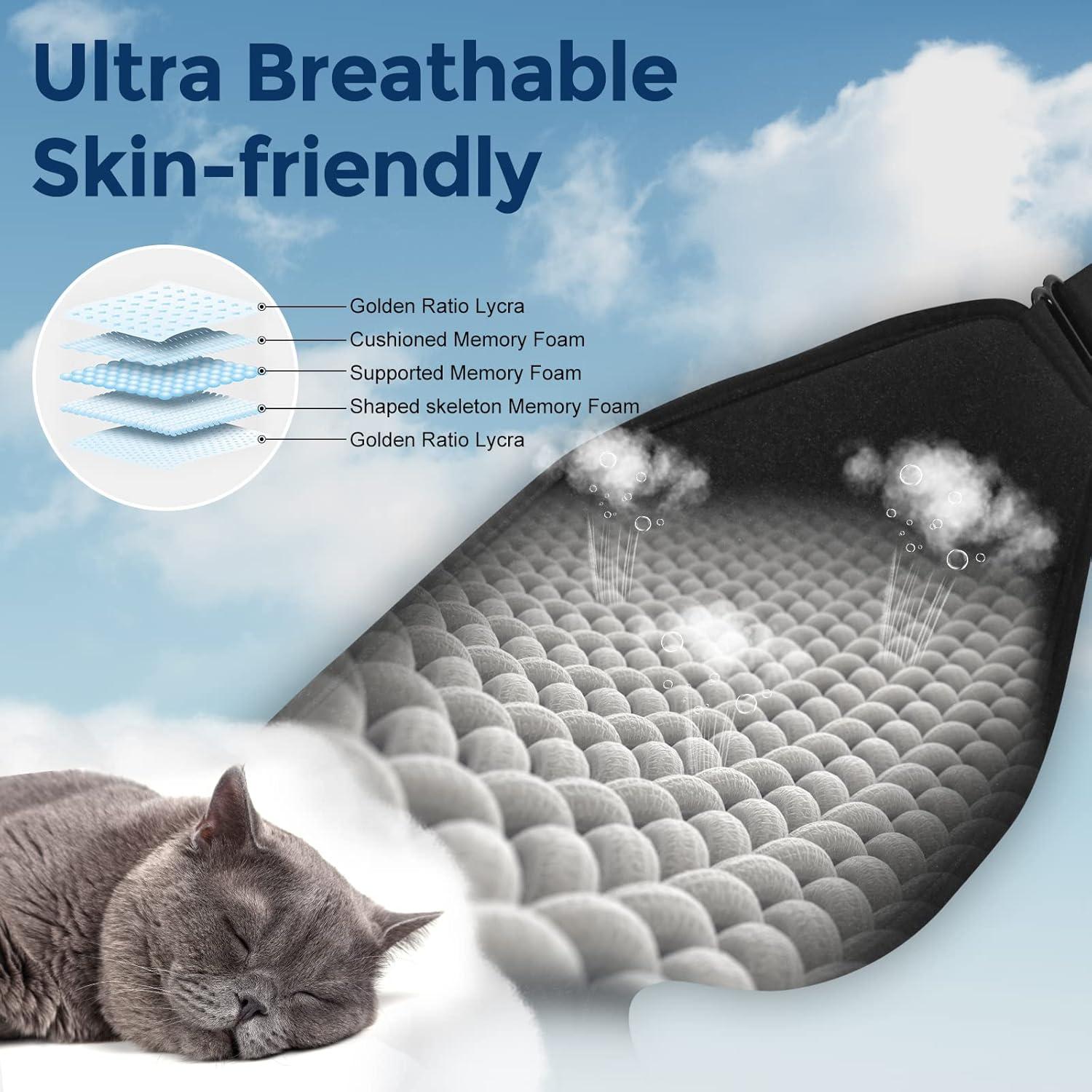 Máscara de Sueño 3D WM para Dormir - Ajustable y Suave