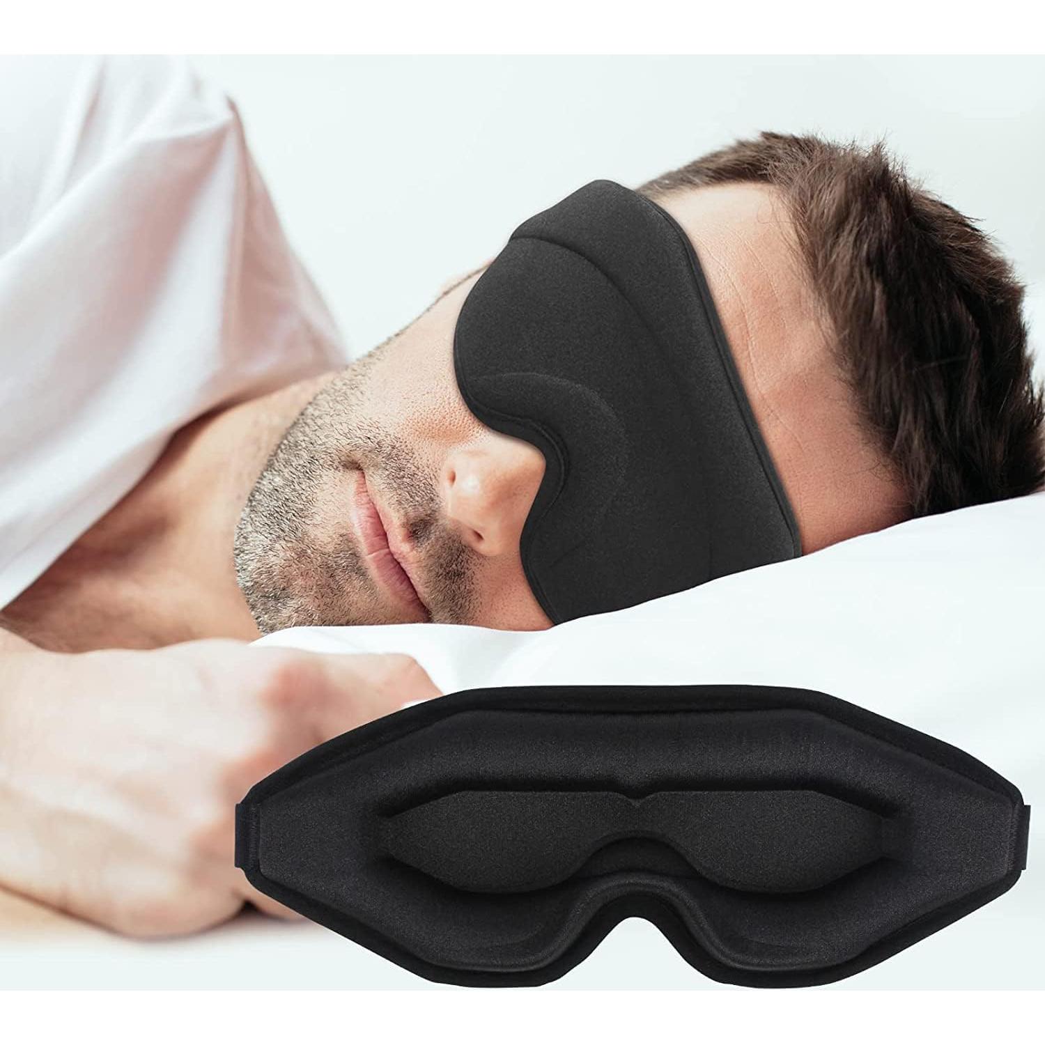 Máscara de Sueño 3D WM para Dormir - Ajustable y Suave