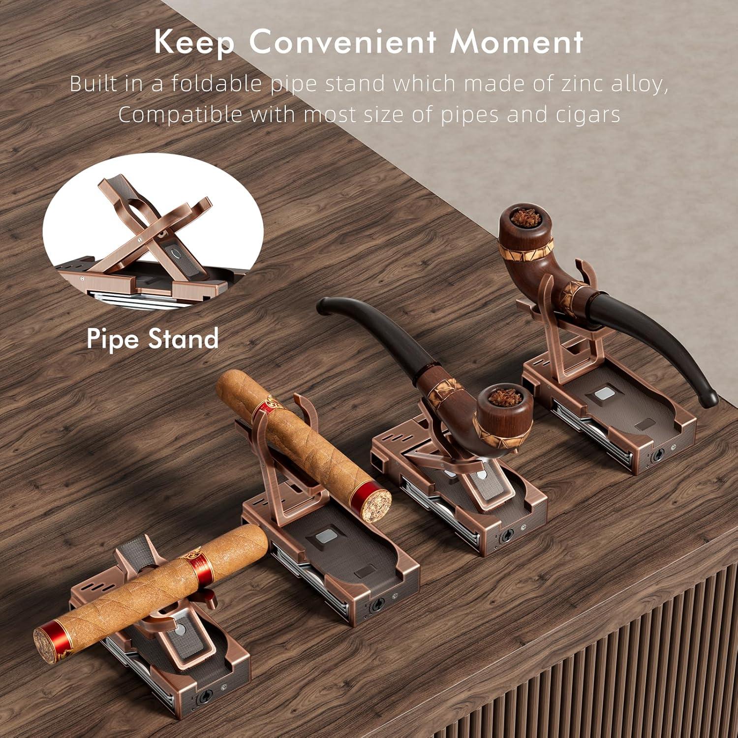 Encendedor de Pipa FANKAI 5 en 1 con Soporte y Herramientas