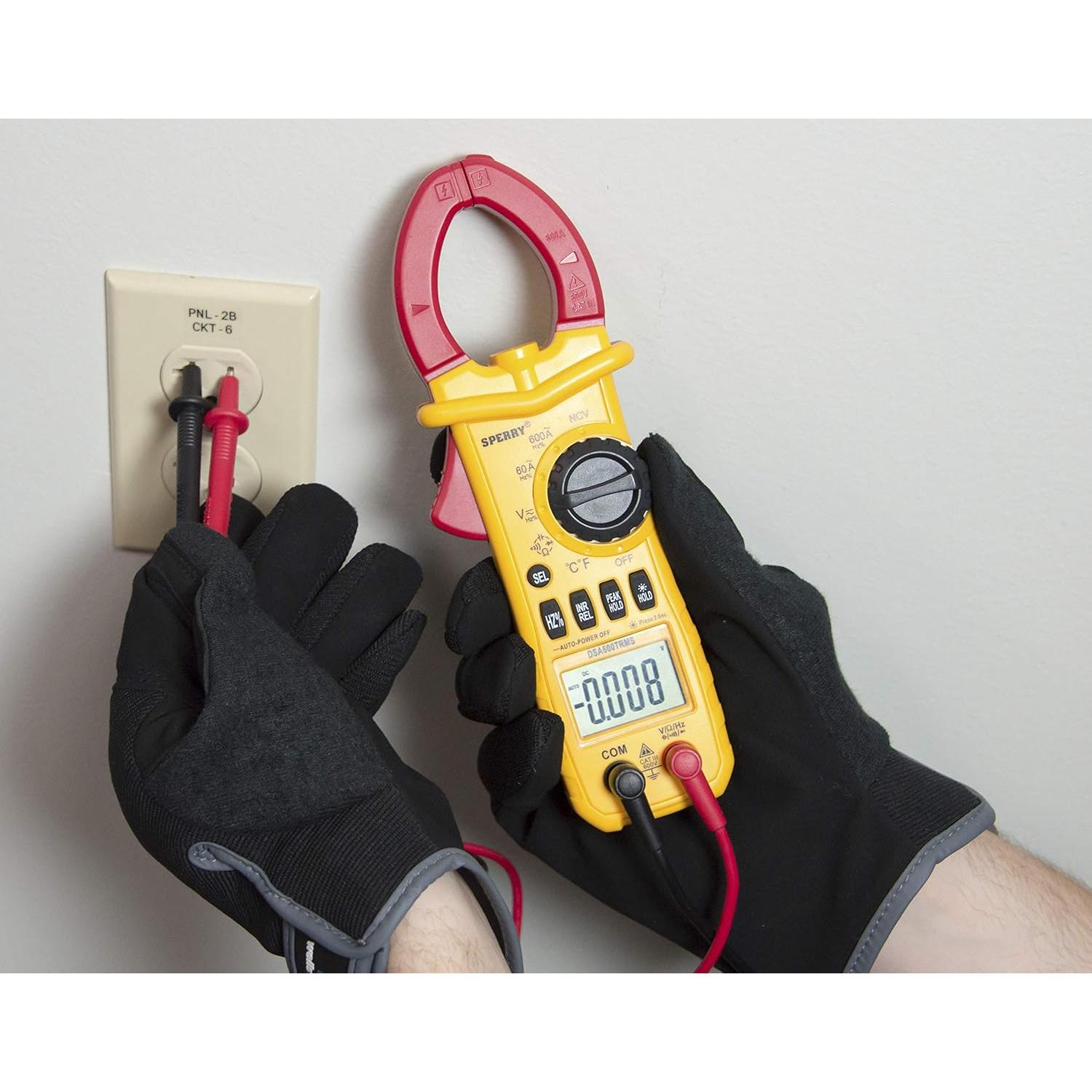 Medidor de Pinza Digital Sperry DSA600TRMS 12 Funciones