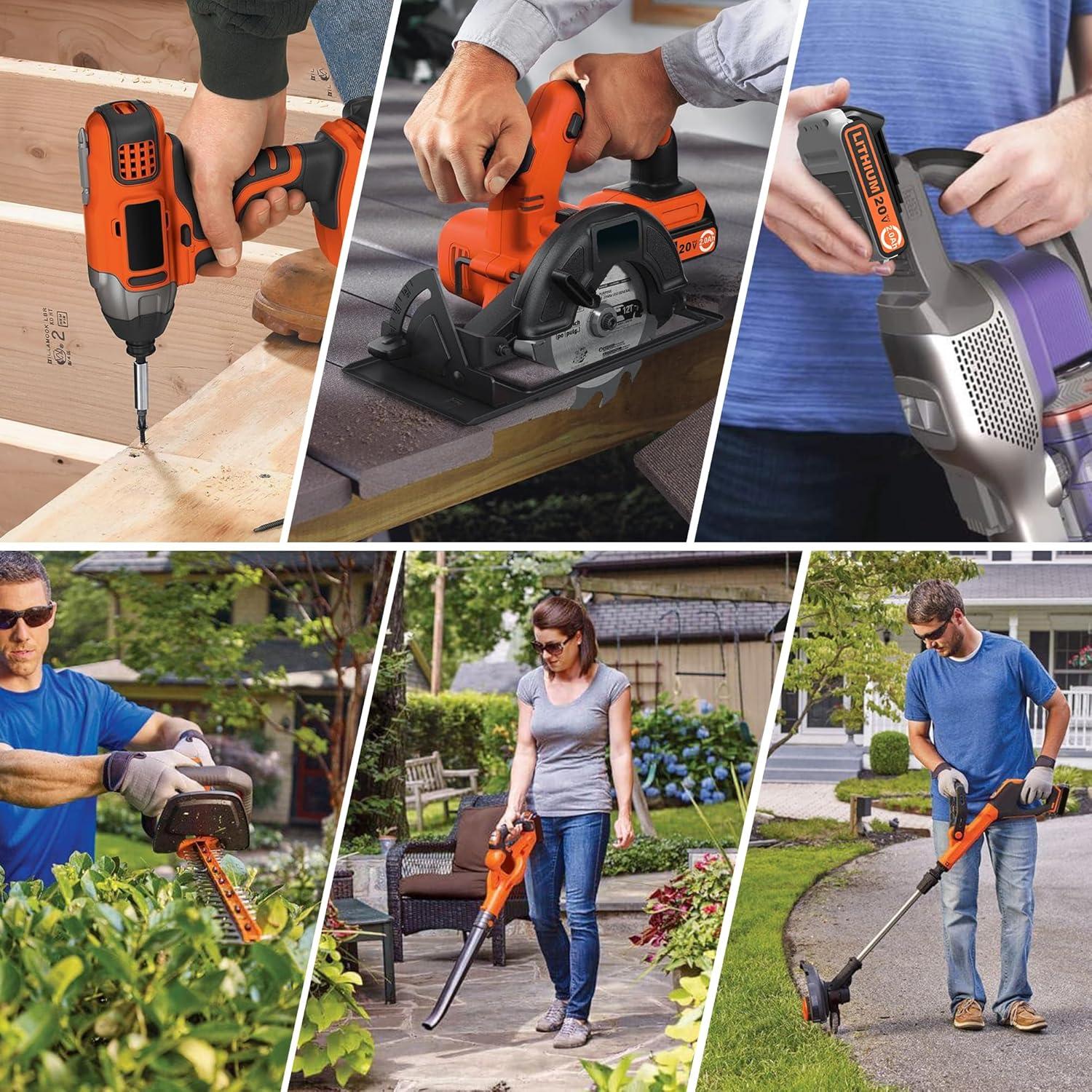Batería de Litio 20V 2.0Ah Black and Decker Compatible