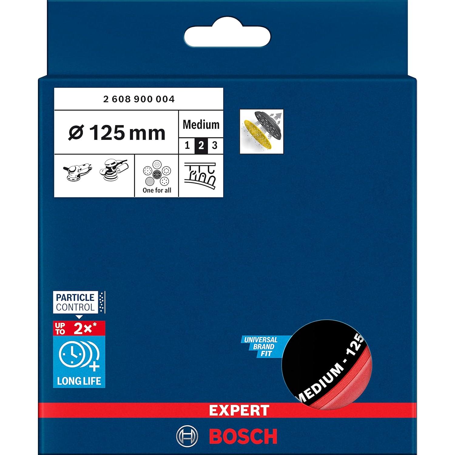 Respaldo Multihole Expert Bosch 125 mm Media para Lijadoras