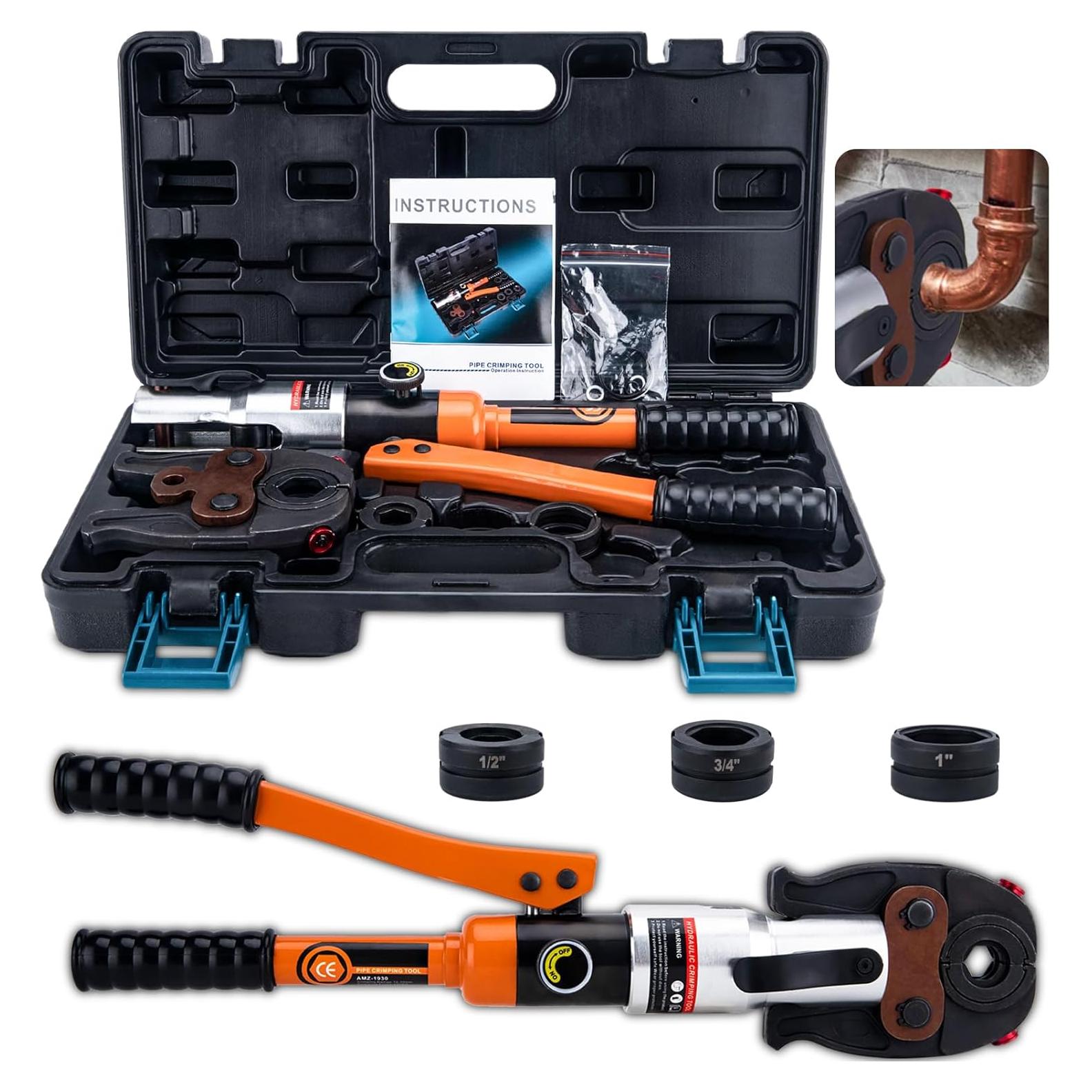 Herramienta de Crimpado Hidráulica ASDFGHT para Tubos de Cobre