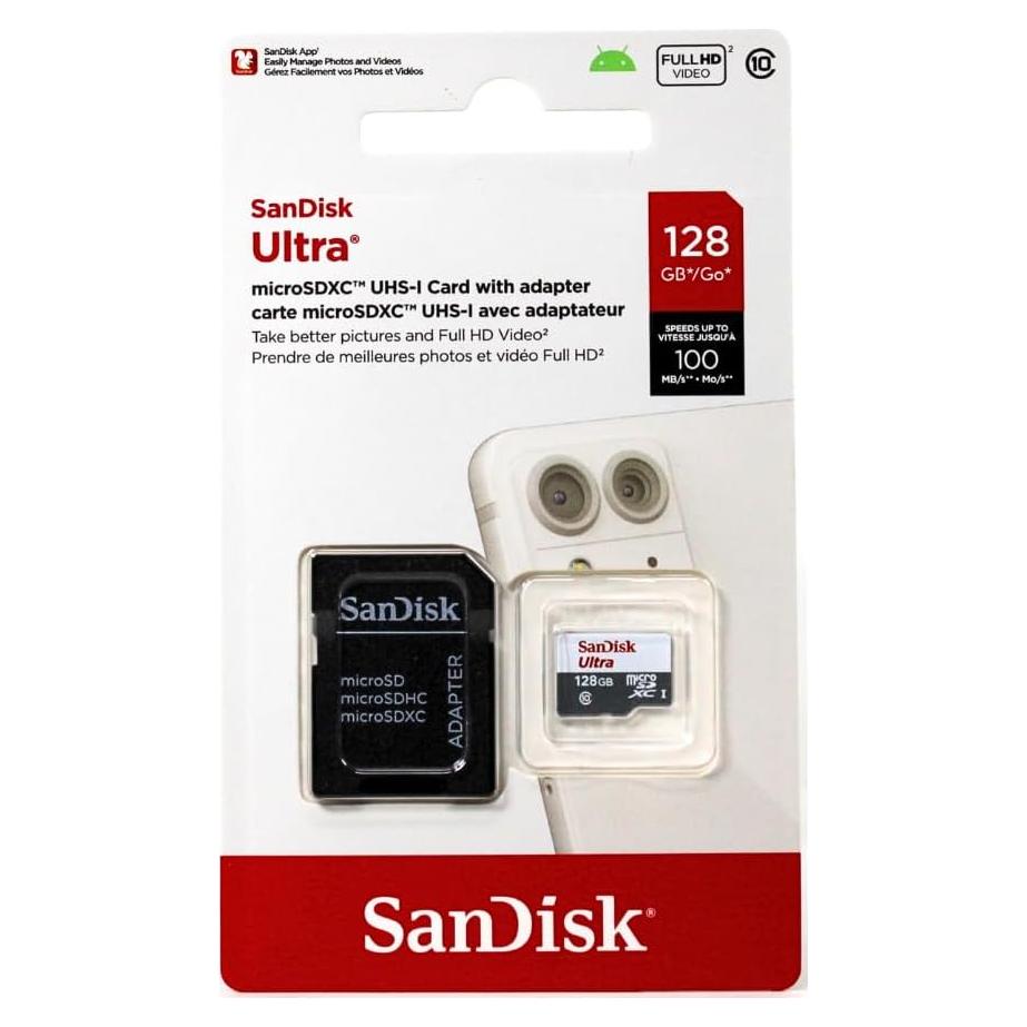 Tarjeta de Memoria microSD SanDisk 128GB para Tablet Fire